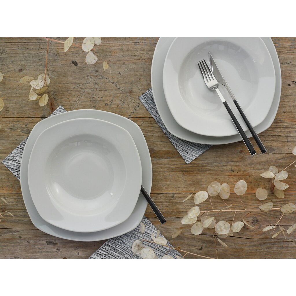 CreaTable Tafelservice »Geschirr-Set Amelie«, (Set, 12 tlg., Teller Set für 6 Personen)