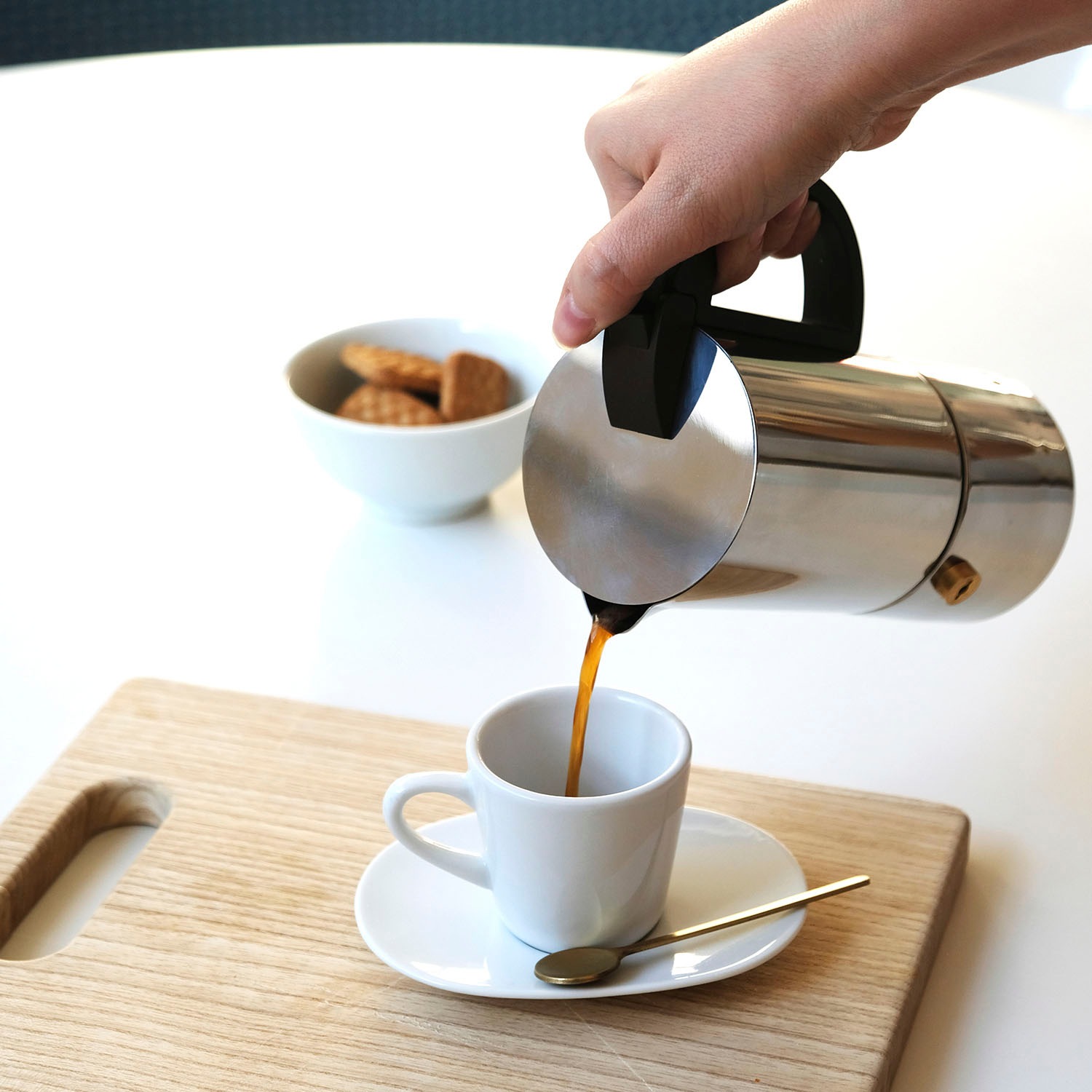 gnali & zani Espressokocher »CHICCA«, Edelstahl, Induktion
