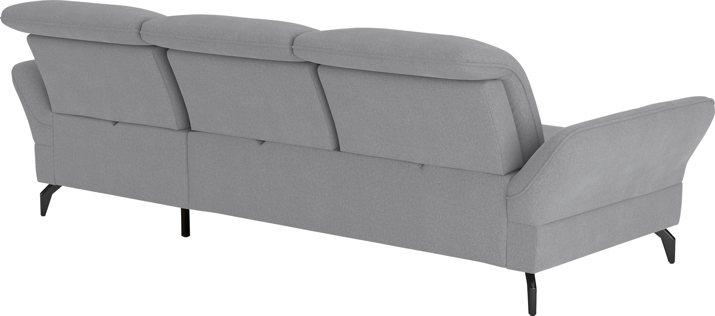 sit&more Ecksofa »Leandro L-Form«, Wahlweise mit Bett-, Kopfteil - und Armlehnfunktion, sowie Bettkasten