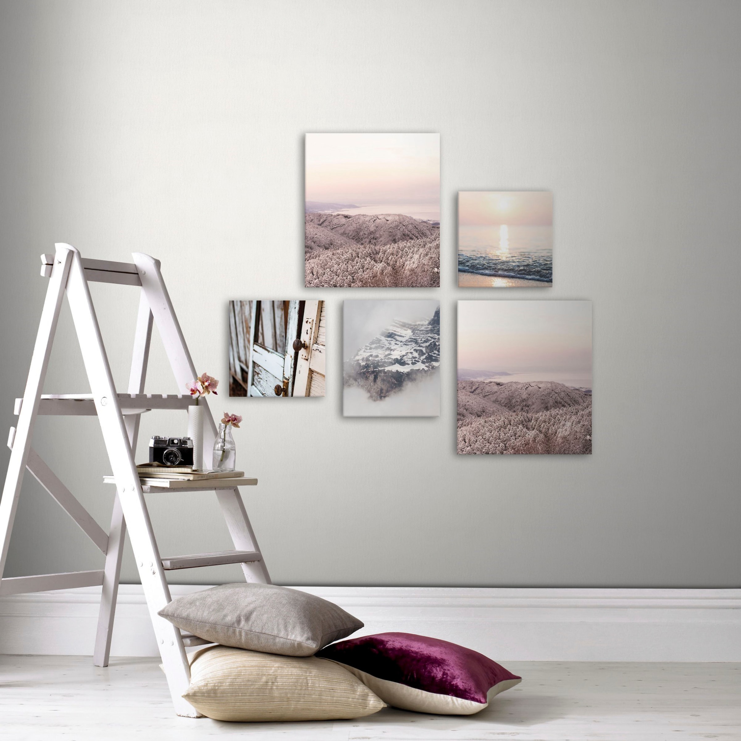 Art for the home Leinwandbild »Soft Temptation Ruhe« Natur | Zen Set, 5 Stk. tlg. beruhigend SET 5-teilig  80x60 cm