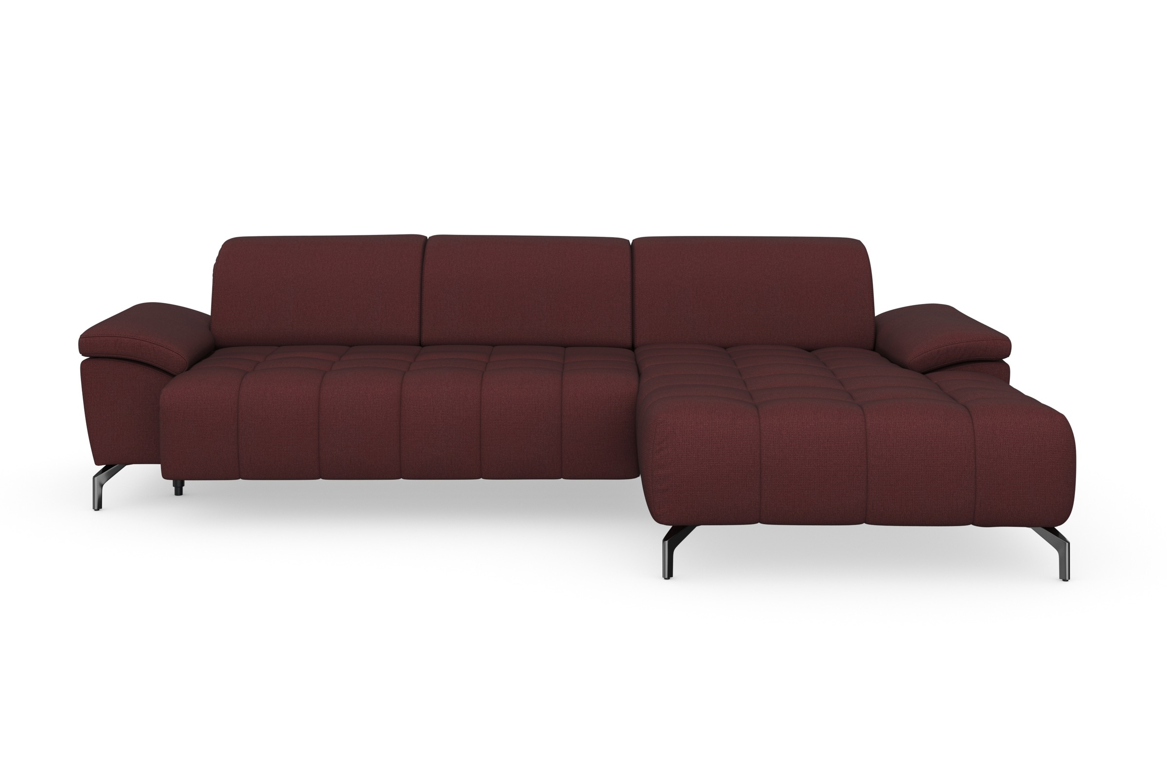 sit&more Ecksofa »Cool L-Form«, wahlweise mit Kopfteilverstellung und Vorziehsitz, motorisch