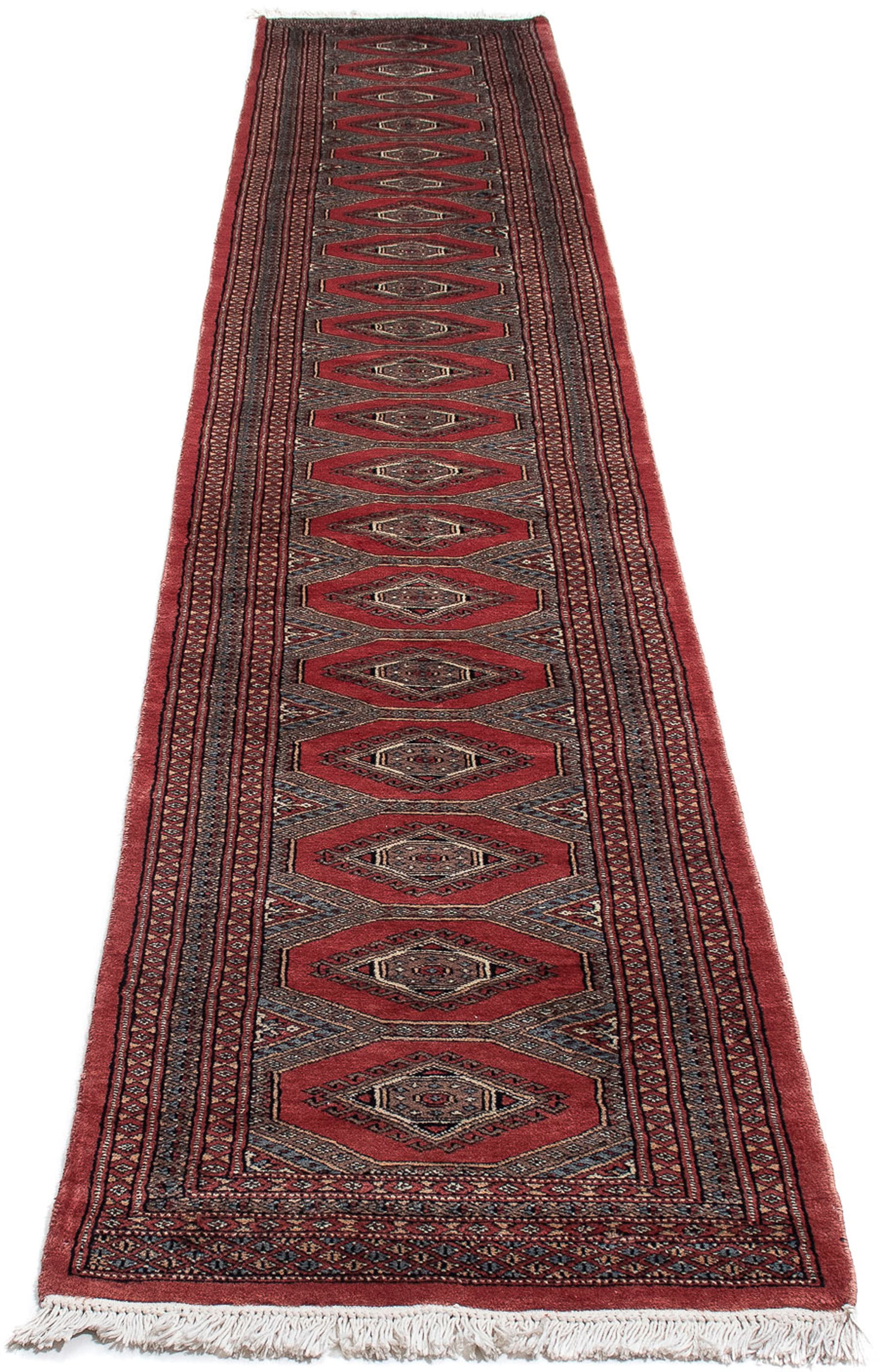 morgenland Orientteppich »Afghan - Buchara - 400 x 63 cm - dunkelrot«, rech günstig online kaufen