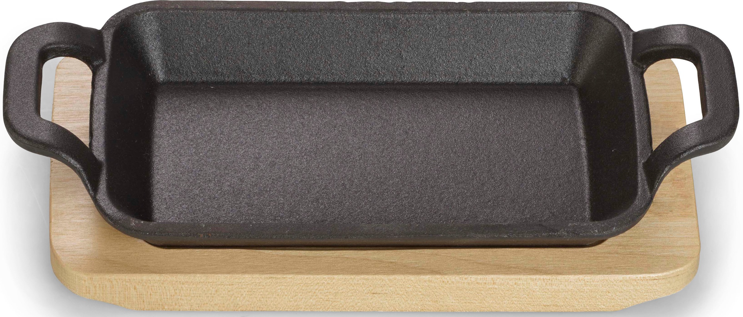 ECHTWERK Auflaufform, Gusseisen, (1 St.), Mini-Auflaufform mit Servierbrett günstig online kaufen
