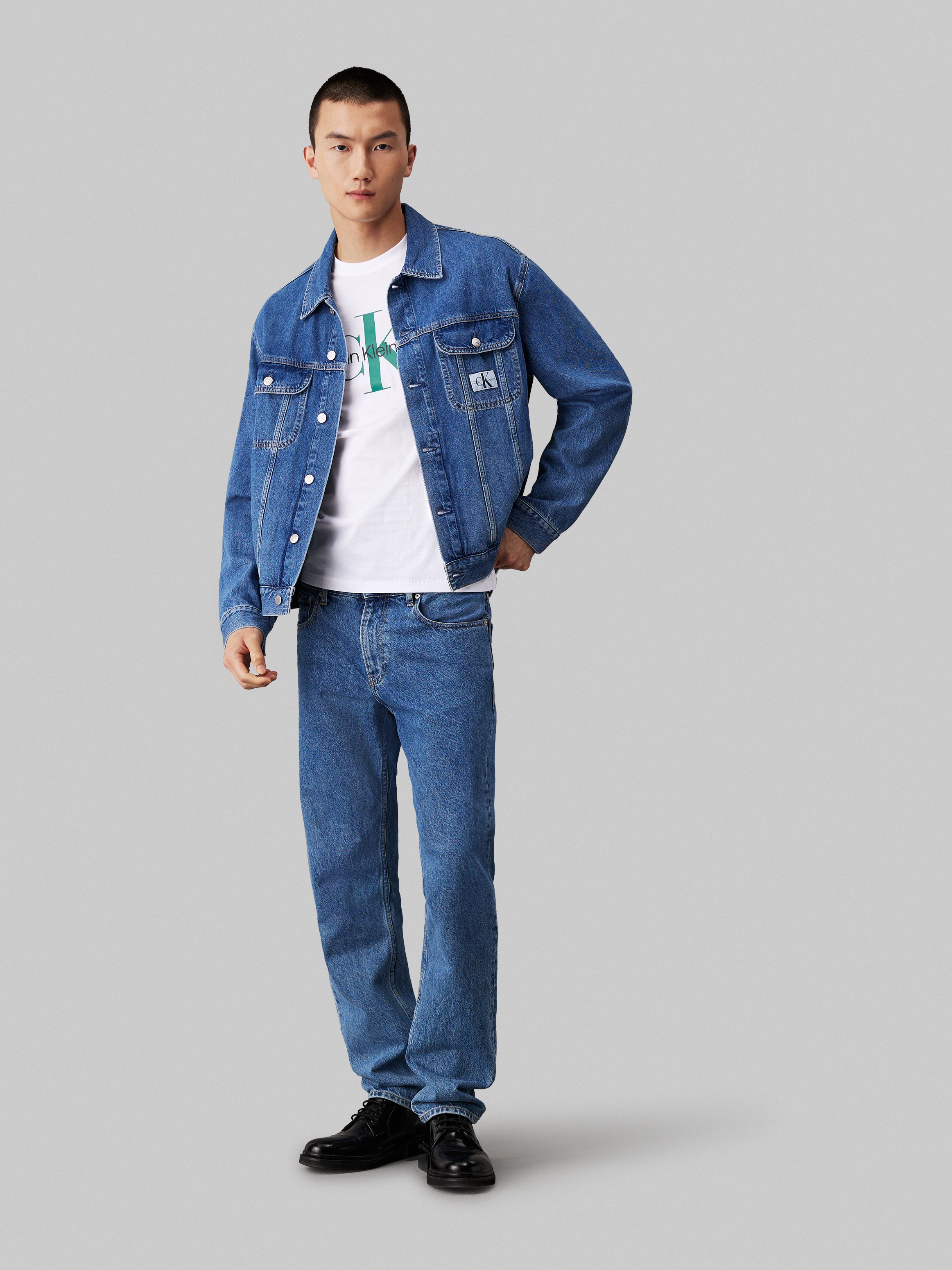 Calvin Klein Jeans T-Shirt »SEASONAL MONOLOGO TEE«, mit großem Logodruck