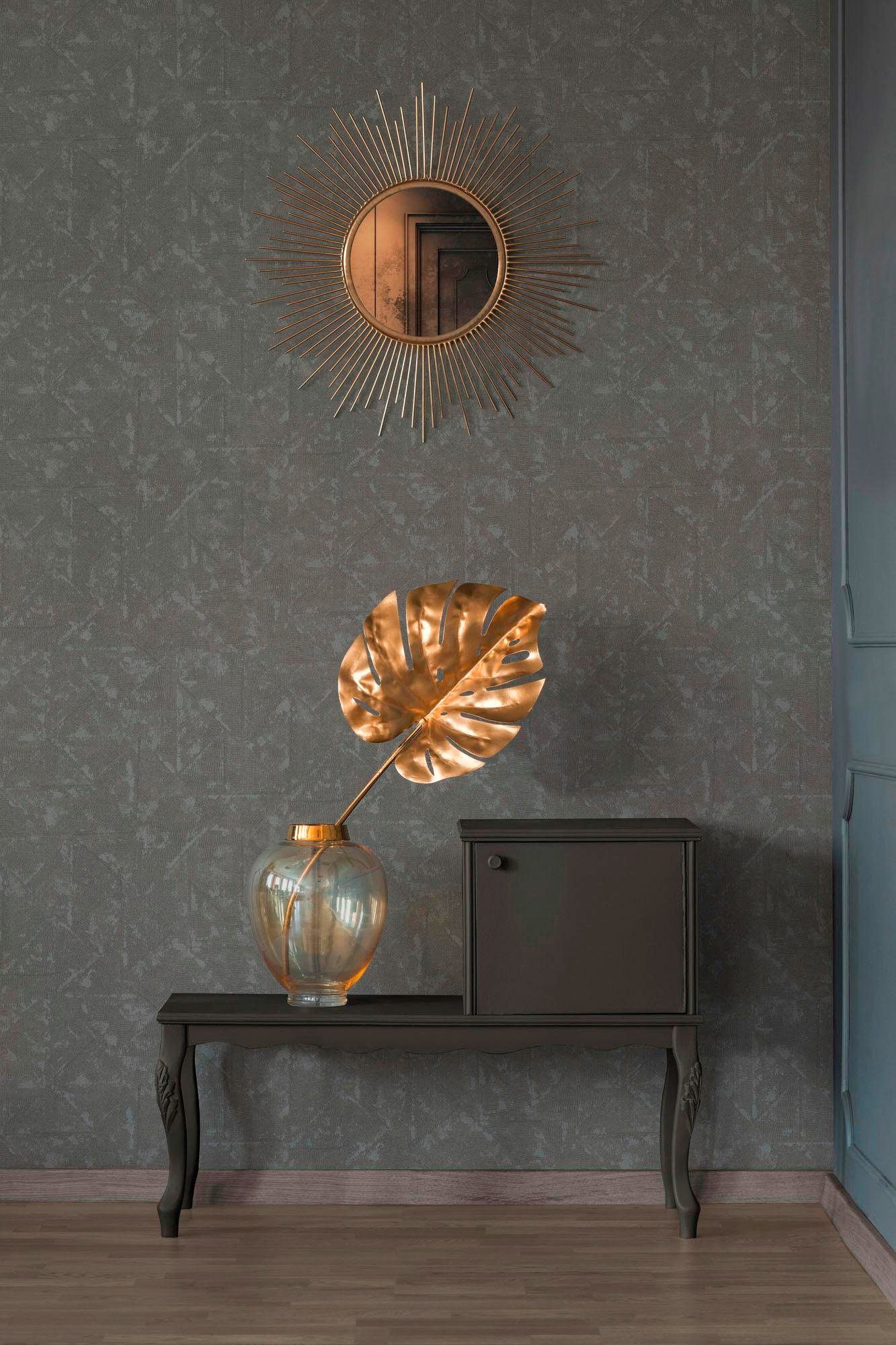 Architects Paper Vliestapete »Absolutely Chic«, Strukturmuster-gemustert-Motiv, Struktur Tapete Design Grafik Vliestapete Metallic Tapeten Wohnzimmer