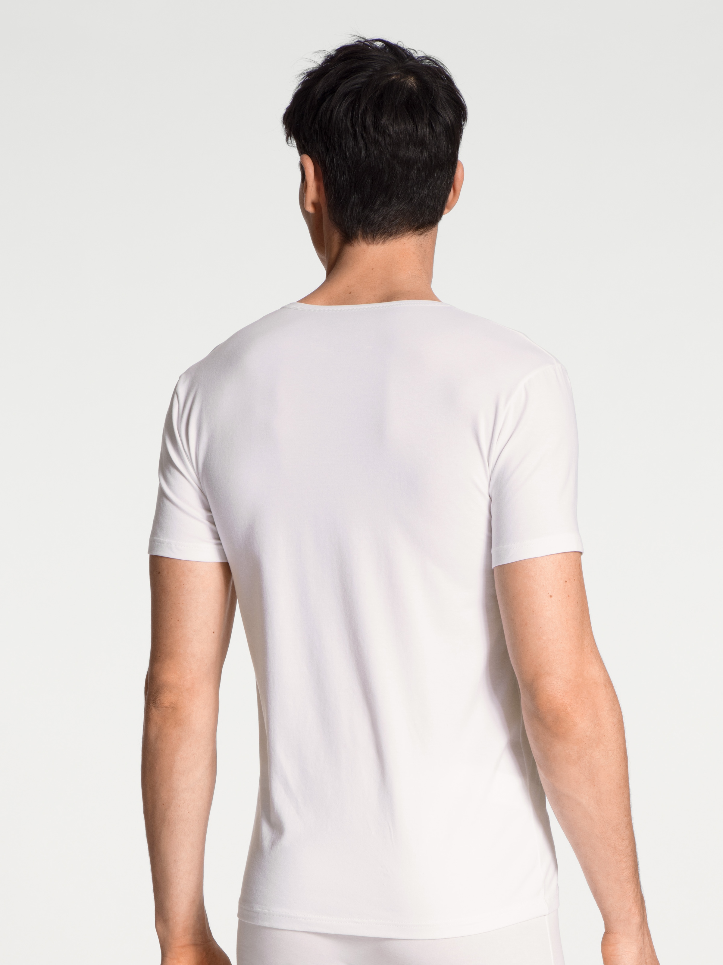 CALIDA T-Shirt »Cotton Code« V-Ausschnitt, formstabiler Single Jersey, elastisch, Kurzarm