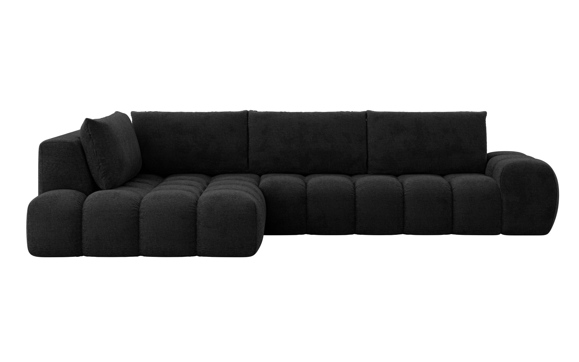INOSIGN Ecksofa »AZITA klein, L-Form, elegant und bequem Designsofa«, lose Rückenkissen, traumhafte Steppung, Maße B/T/H: 296/176,5/89 cm
