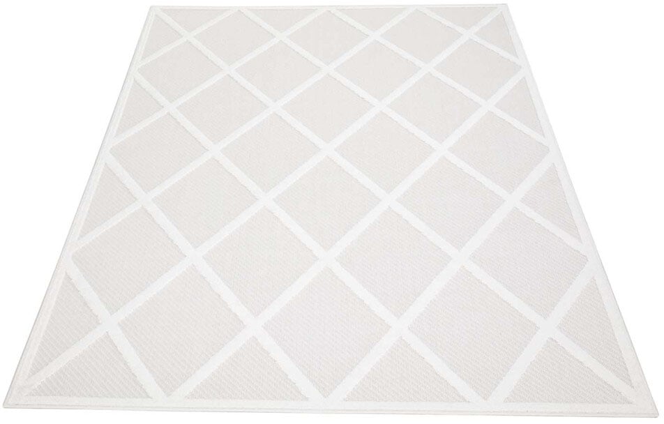 Carpet City Teppich »In-& Outdoorteppich Santorini 457, 3D-Effekt, Raute-Look« rechteckig 5 mm Höhe Wetterfest & UV-beständig für Terrasse, Balkon, Küche, Flur