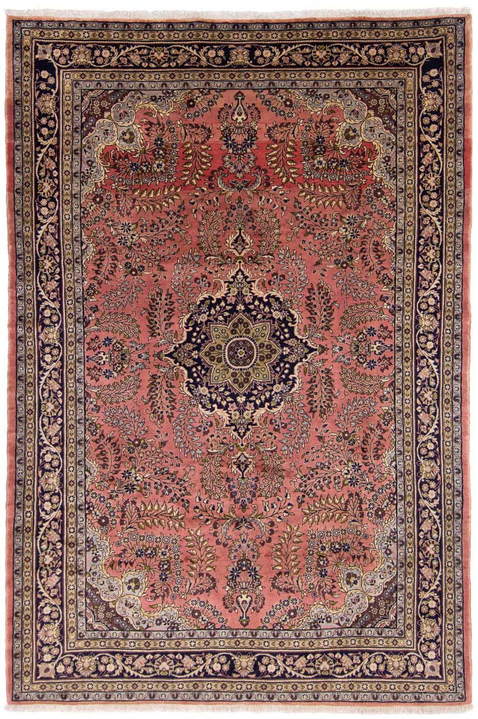 morgenland Wollteppich »Mehraban Medaillon Ruggine 316 x 213 cm«, rechtecki günstig online kaufen