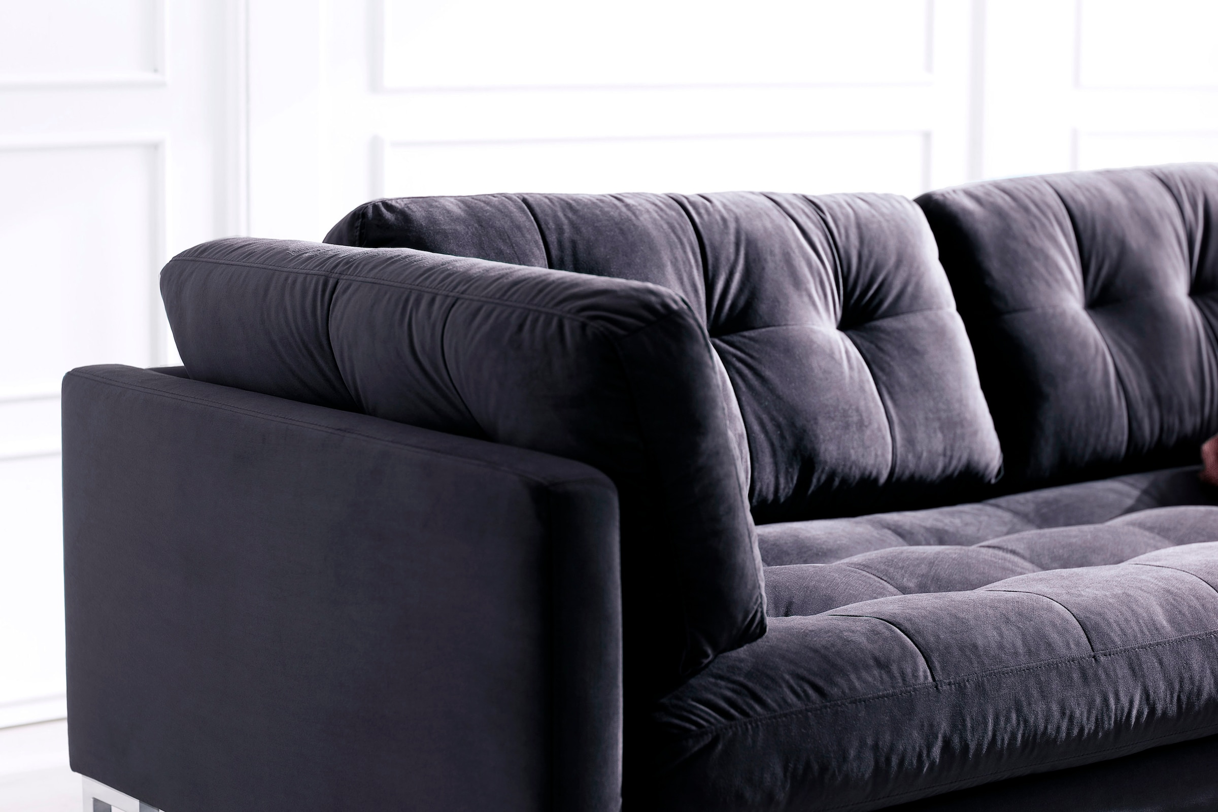 Trends by HG 2-Sitzer »Landau«, in Cord-Stoff mit Metallfuß