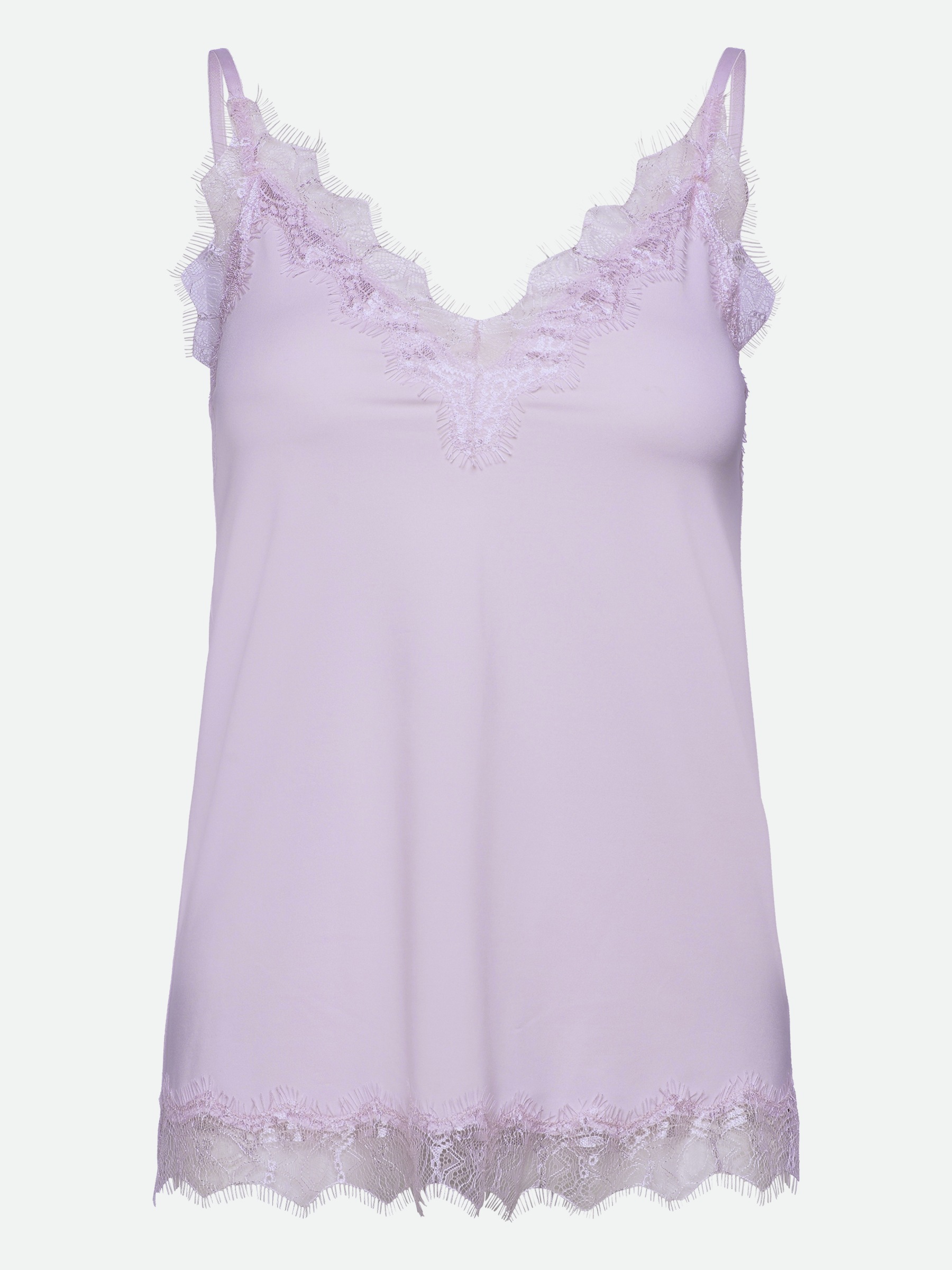 rosemunde Unterhemd »Billie Strap Top« Vintage-Spitzenbesatz an Ausschnitt und Saum, feminin, Polyestermix