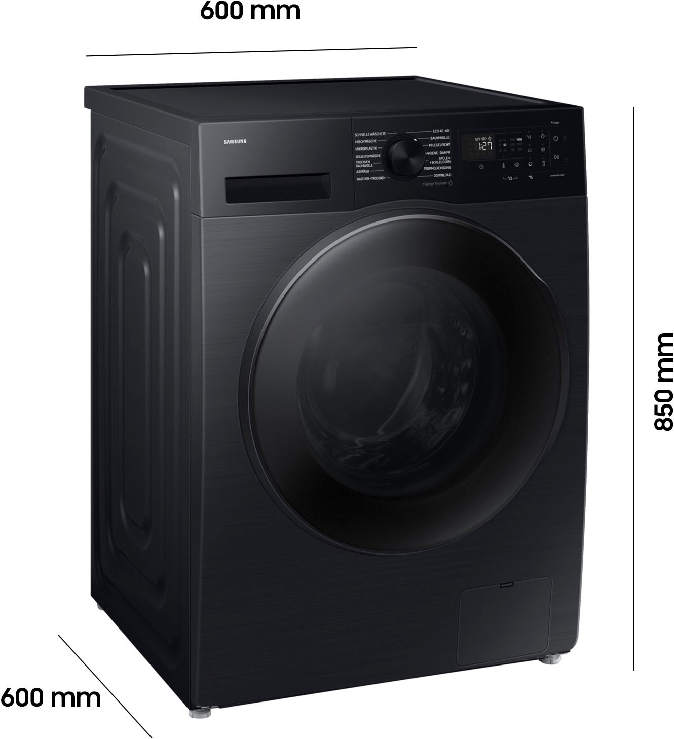 Samsung Waschtrockner »WD9EDG5B15BE« WD5000D 9 kg /6 kg 72 dB(A) Hygiene - Dampfprogramm