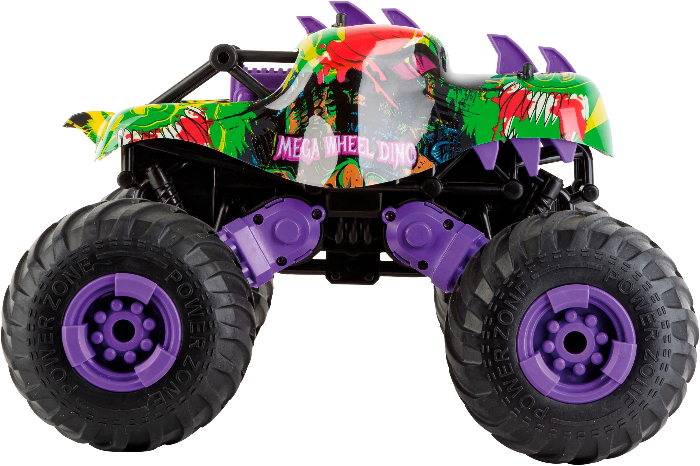 Carrera® RC-Monstertruck »Carrera® RC, Mega Wheel Dino, 2,4 GHz«, mit LED-Kabel