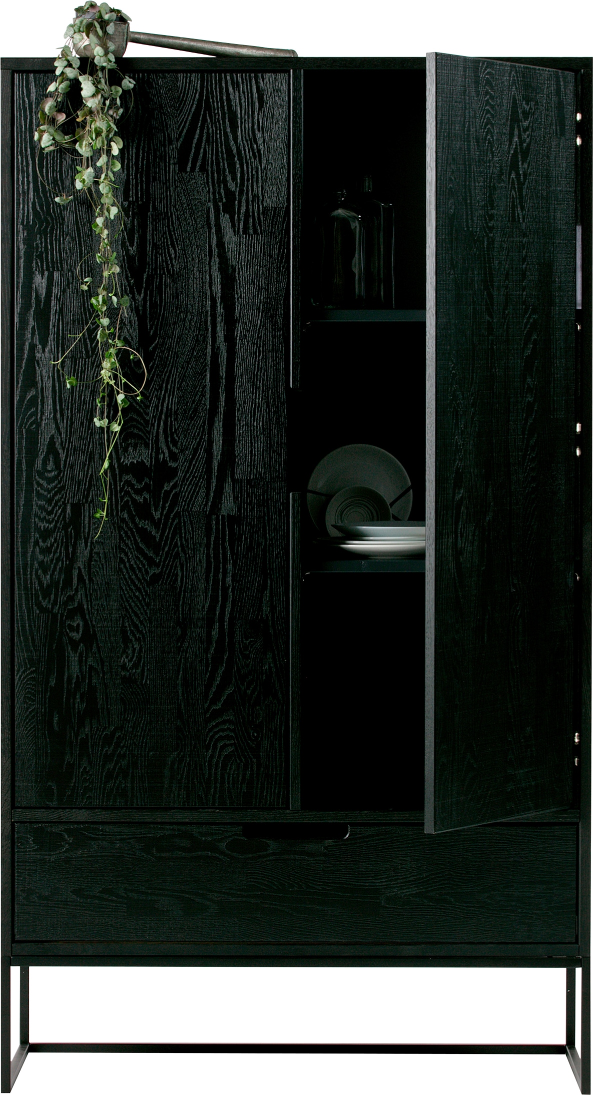 WOOOD Hochkommode »Silas«, 2-türiger Schrank, eine Schublade, H 149 cm x B 85 cm