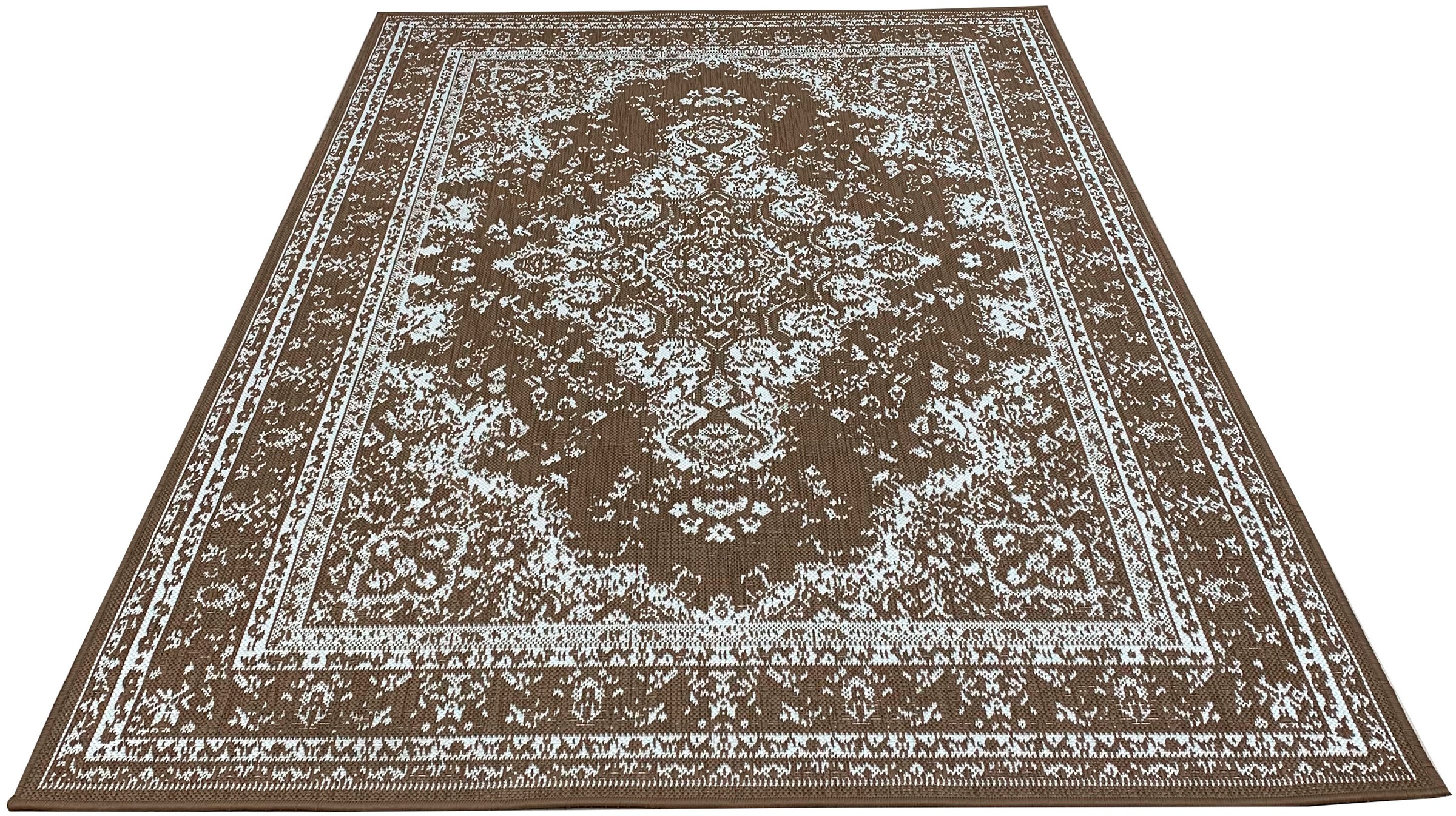 Home affaire Teppich »Oriental Outdoor«, rechteckig, 5 mm Höhe, In- und Outdoor geeignet, Sisal-Optik, Wendeteppich, Orient-Design