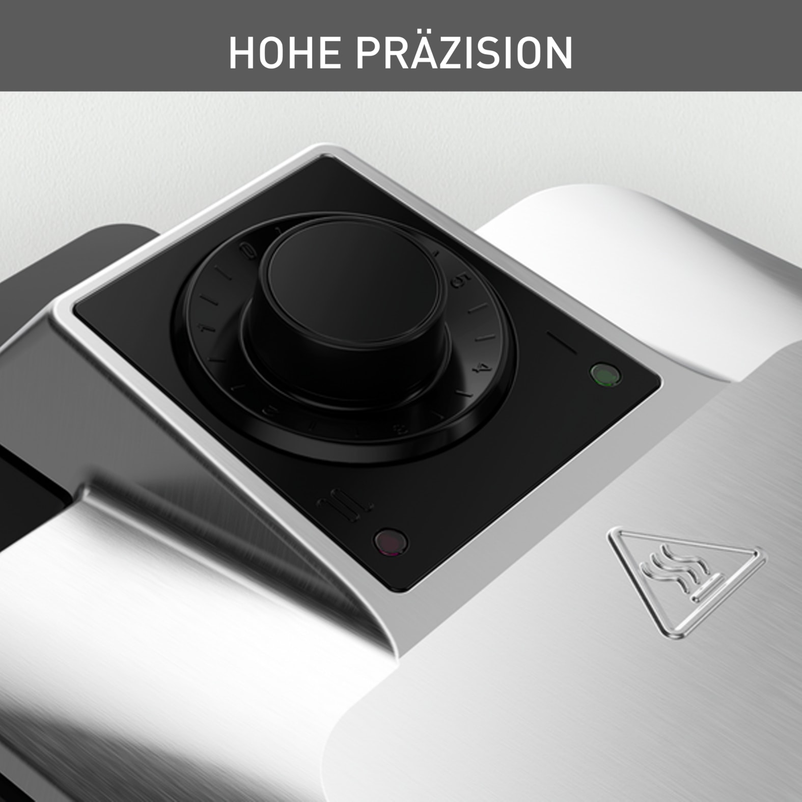 Krups Waffeleisen »Professional, für 2 dicke Waffeln, spülmaschinengeeignete Platten« 1200 W 7 Bräunungsstufen und  Vorheizfunkion, drehbar, Auffangschale, FDD95D