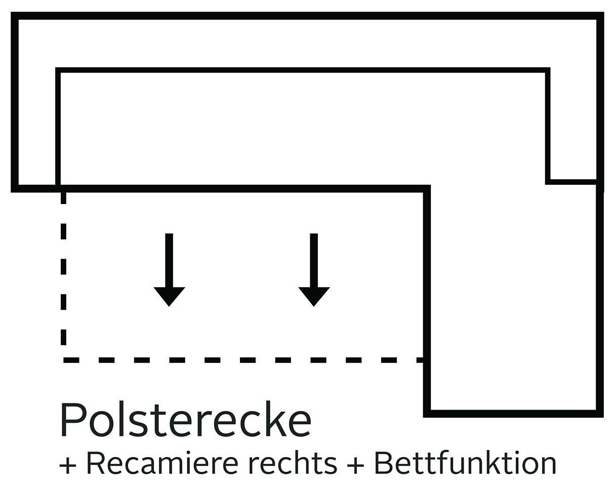 sit&more Ecksofa "Palomino L-Form", wahlweise XL oder XXL und mit Bettfunkt günstig online kaufen