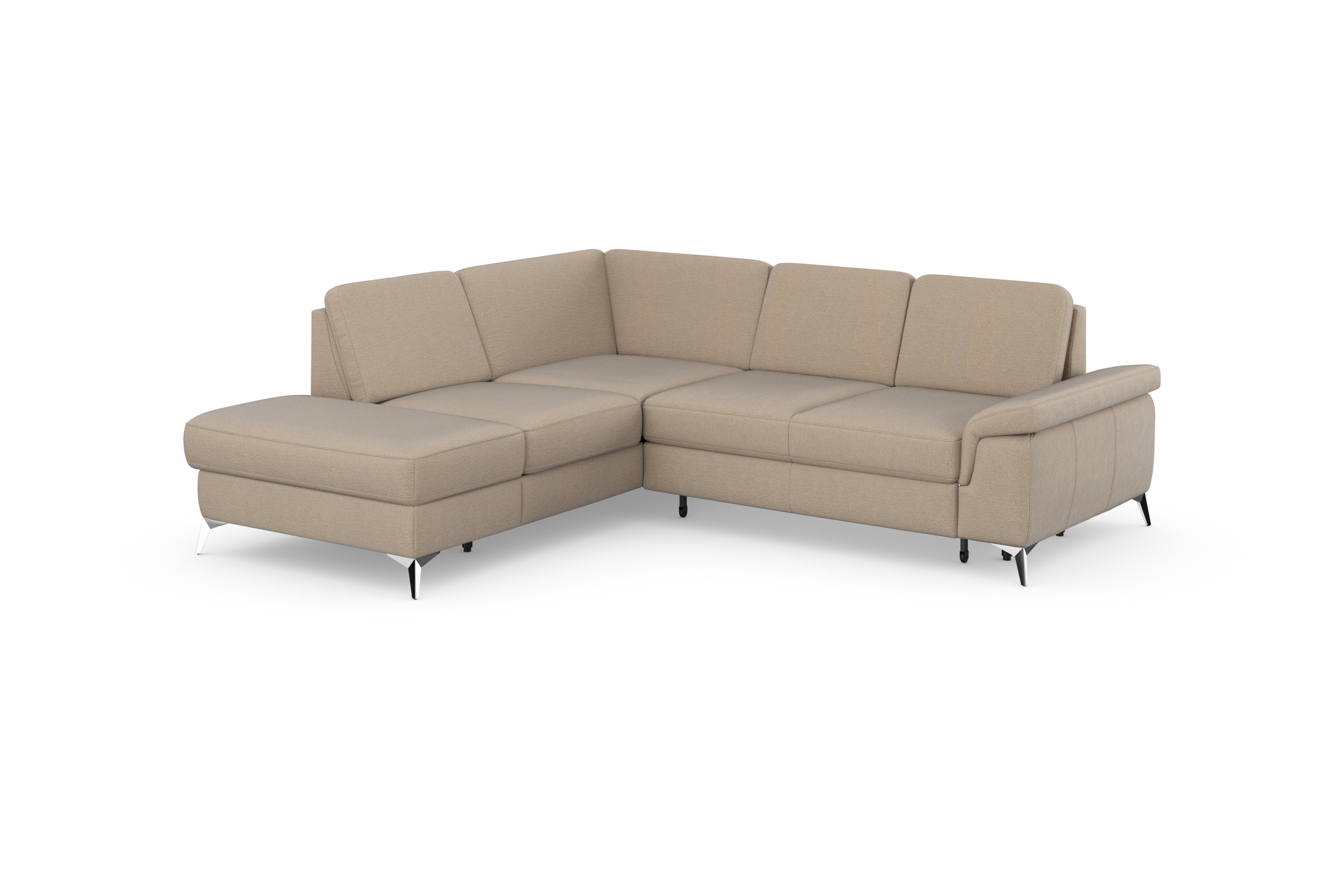sit&more Ecksofa »Padua L-Form«, inklusive Sitztiefenverstellung, Armteilfunktion und Federkern