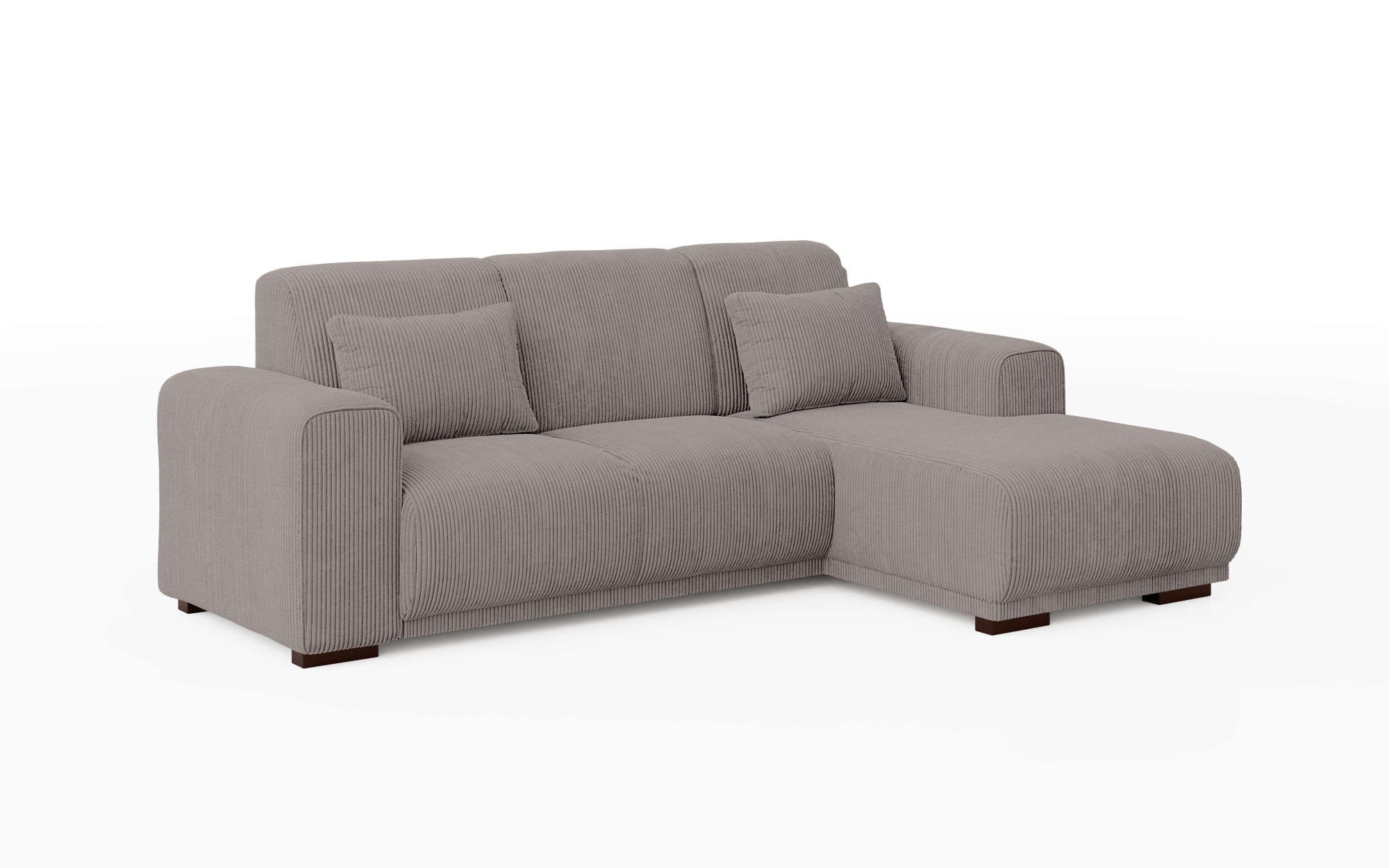 Home affaire Ecksofa »BORNHOLM L-Form mit Recamiere, Maße B/T/H: 234/162/85 cm«, Recamiere links oder rechts bestellbar, Wellenfederung, inkl. 2 Kissen