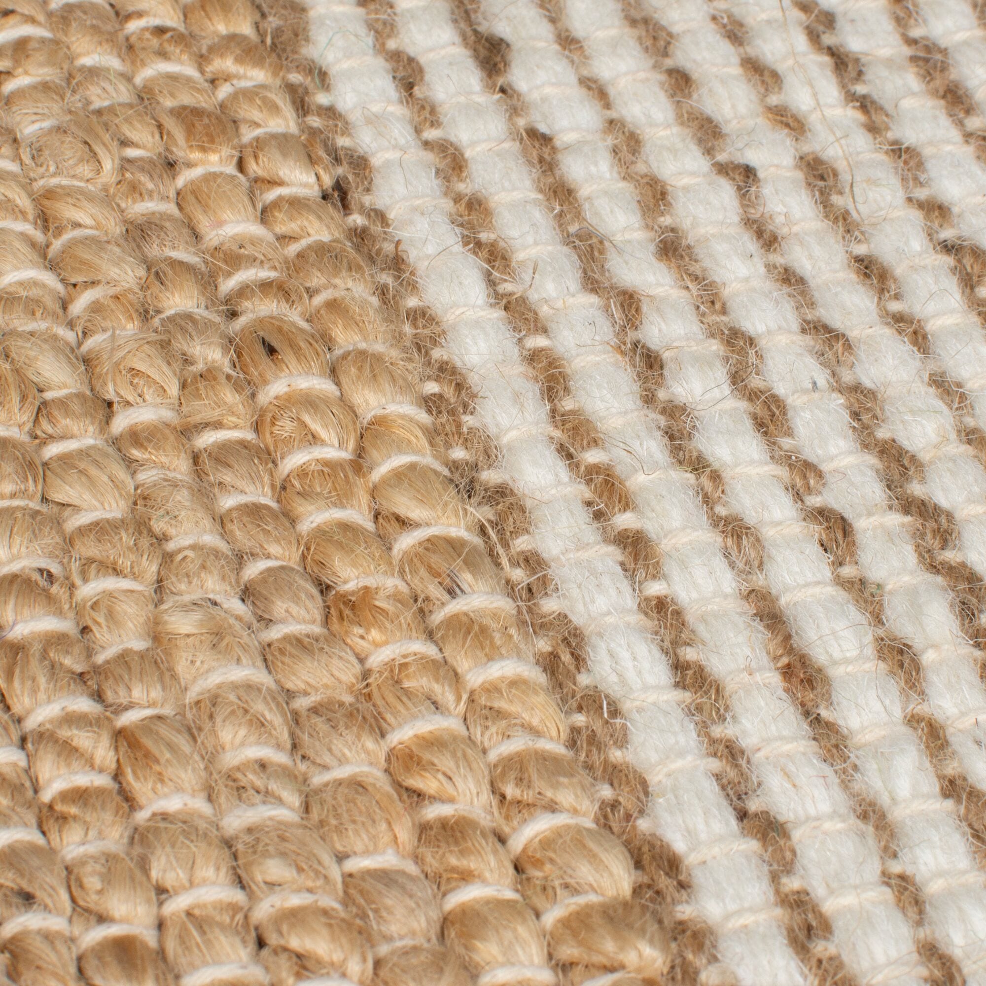 FLAIR RUGS Teppich »MEDINA BLOCKS«, rechteckig, 22 mm Höhe, Jute/-und Wollmischung