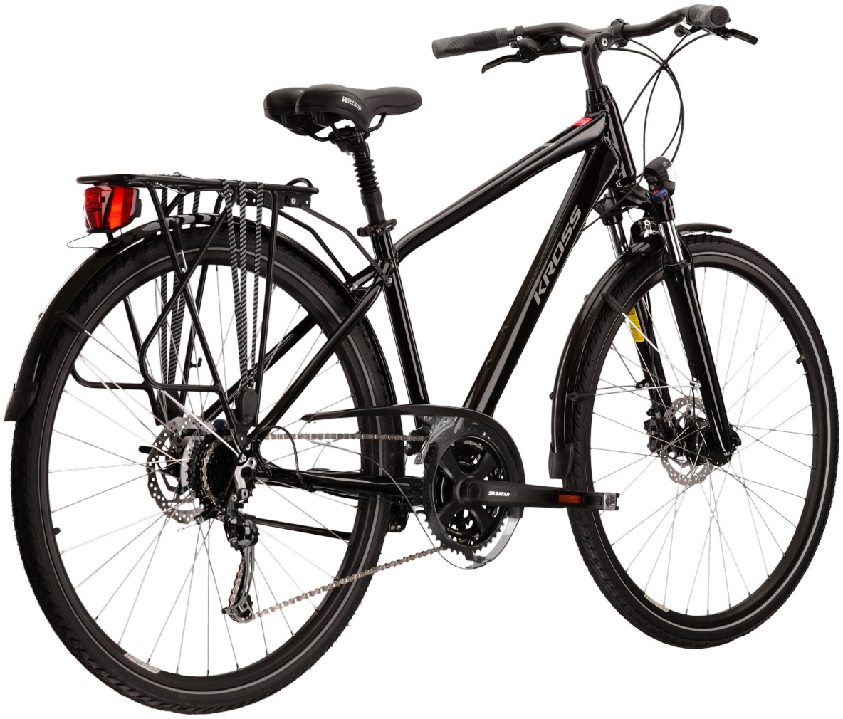 Kross Trekkingrad »Trekkingrad Trans 5.0 schwarz 24 Gänge«, 24 Gang, Shimano, DEORE M592 Schaltwerk, Kettenschaltung