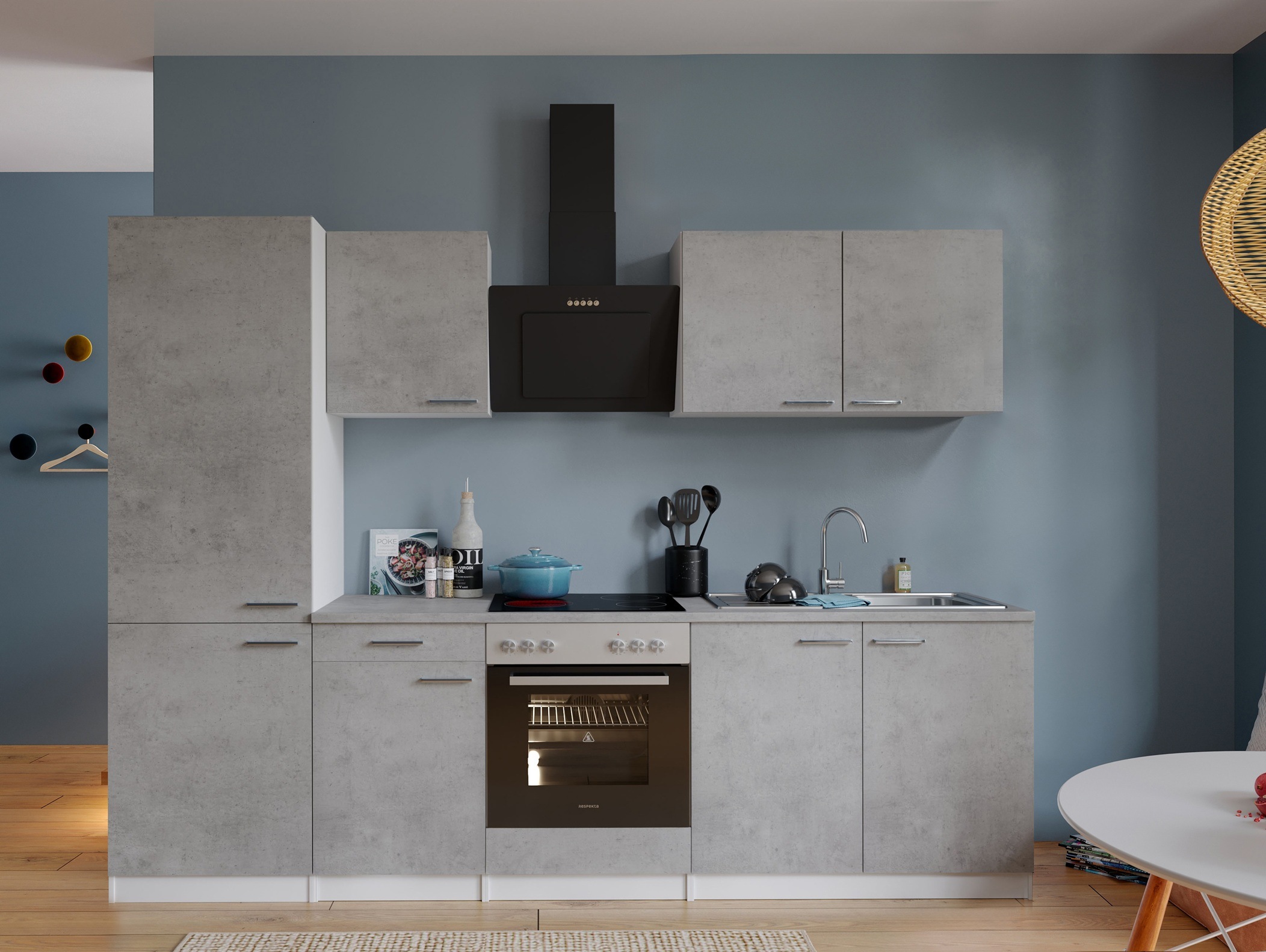 RESPEKTA Küchenzeile »Malia« Breite 270 cm, 85 cm Arbeitshöhe, in exklusive günstig online kaufen