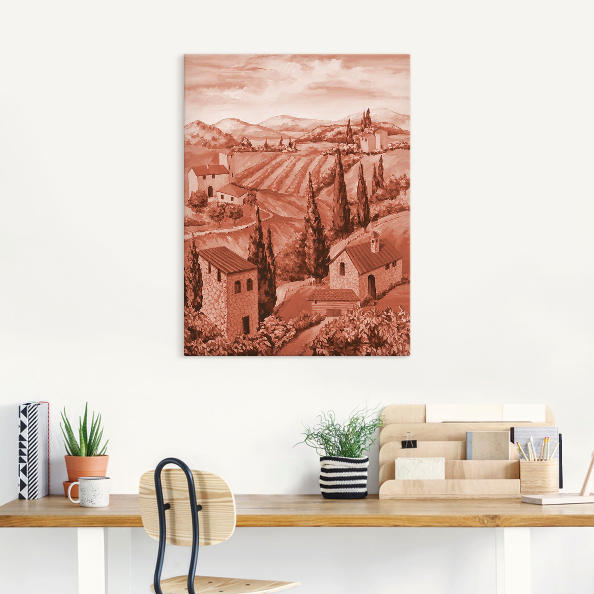 Artland Wandbild »Landschaft Italien II«, Bilder von Europa, (1 St.), als Leinwandbild, Wandaufkleber oder Poster in versch. Größen