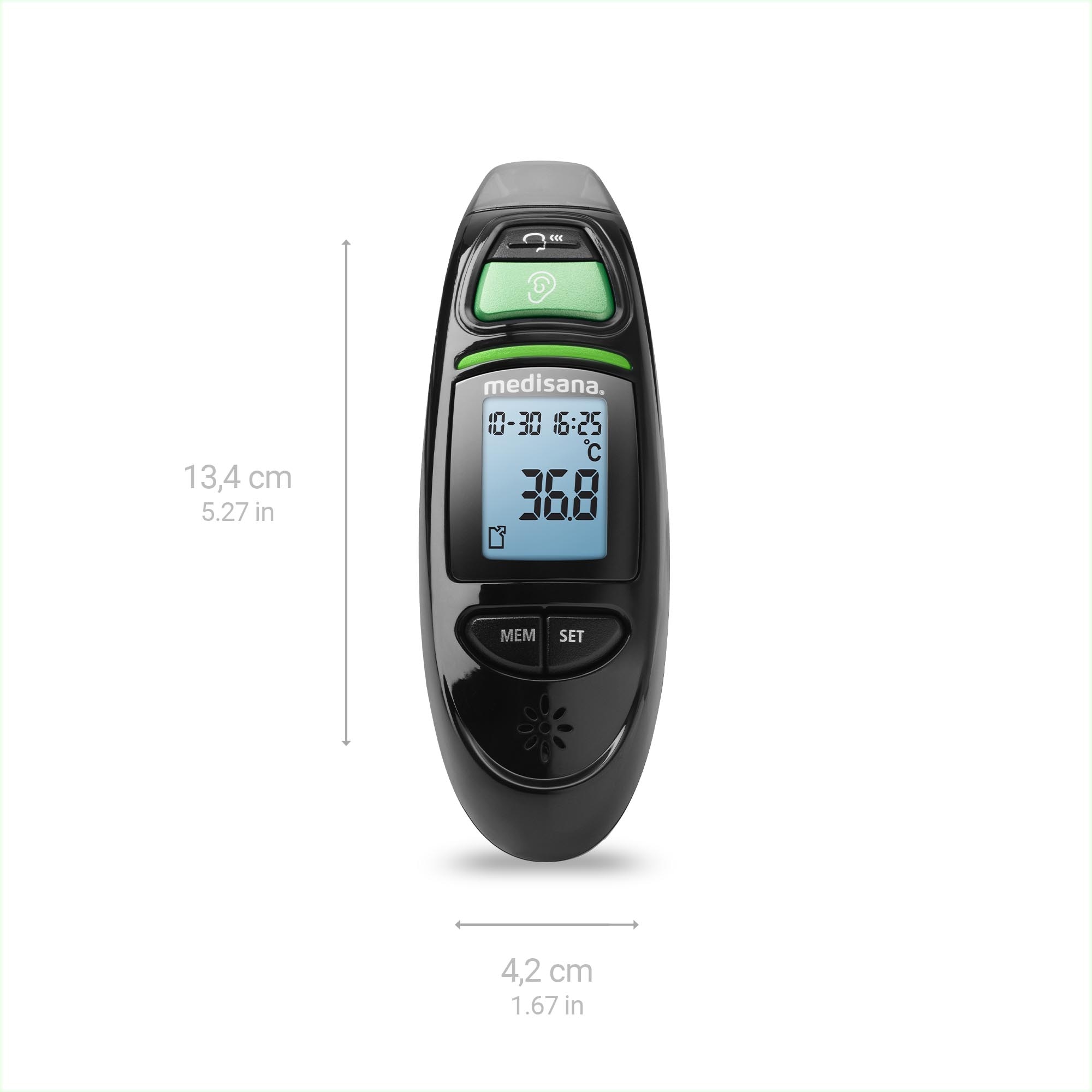 Medisana Infrarot-Fieberthermometer »TM 750« Messung von Körper- & Umgebungstemperatur, Flüssigkeiten, Oberflächen