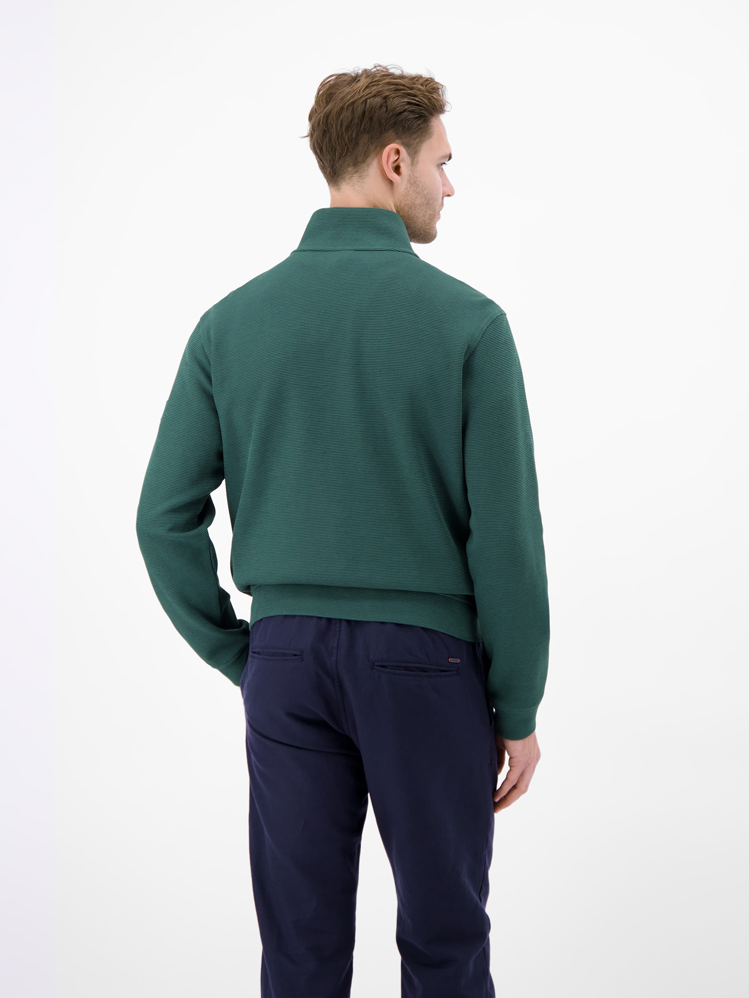 LERROS Sweatjacke »Jacke aus Baumwollmix mit Taschen«