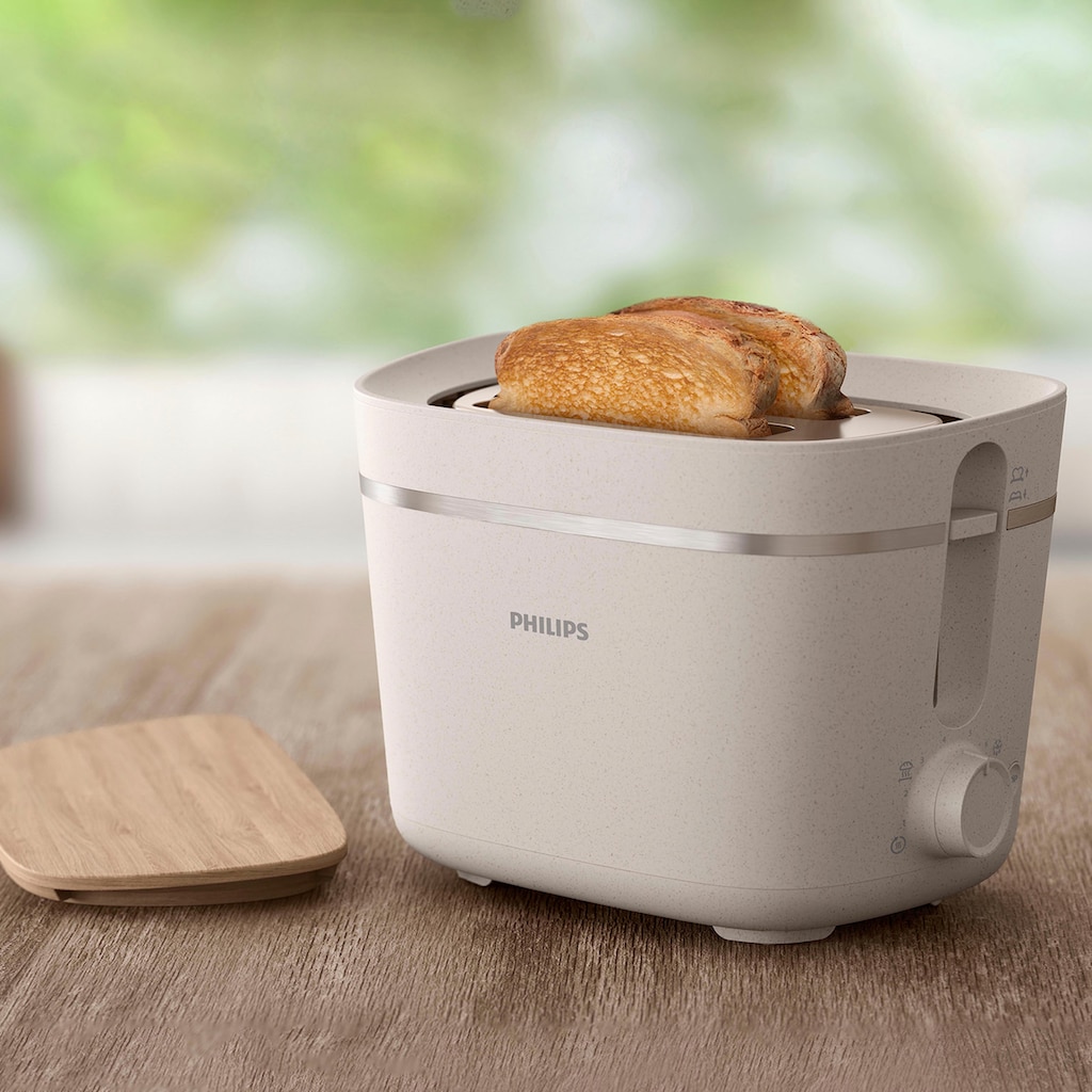 Philips Toaster »Eco Conscious Edition 5000er Serie HD2640/10«, 2 kurze Schlitze, 830 W