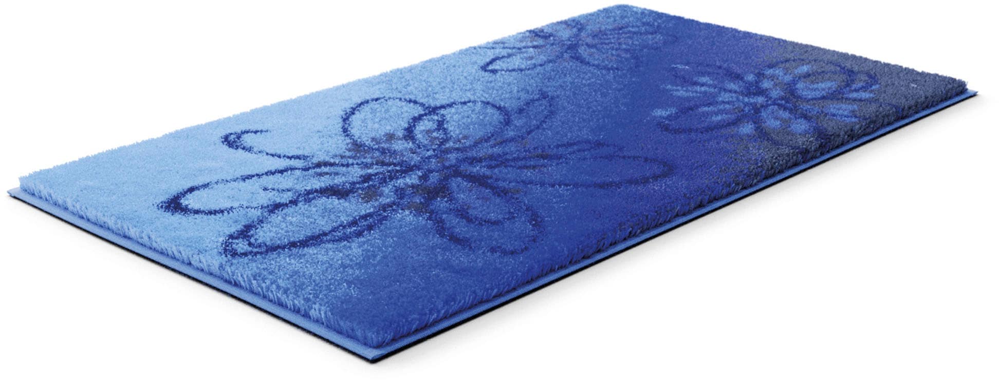 Grund Badematte »Lusia« Höhe 20 mm rutschhemmend beschichtet fußbodenheizungsgeeignet Florales Design mit sanftem Farbverlauf, 5 Jahre Garantie