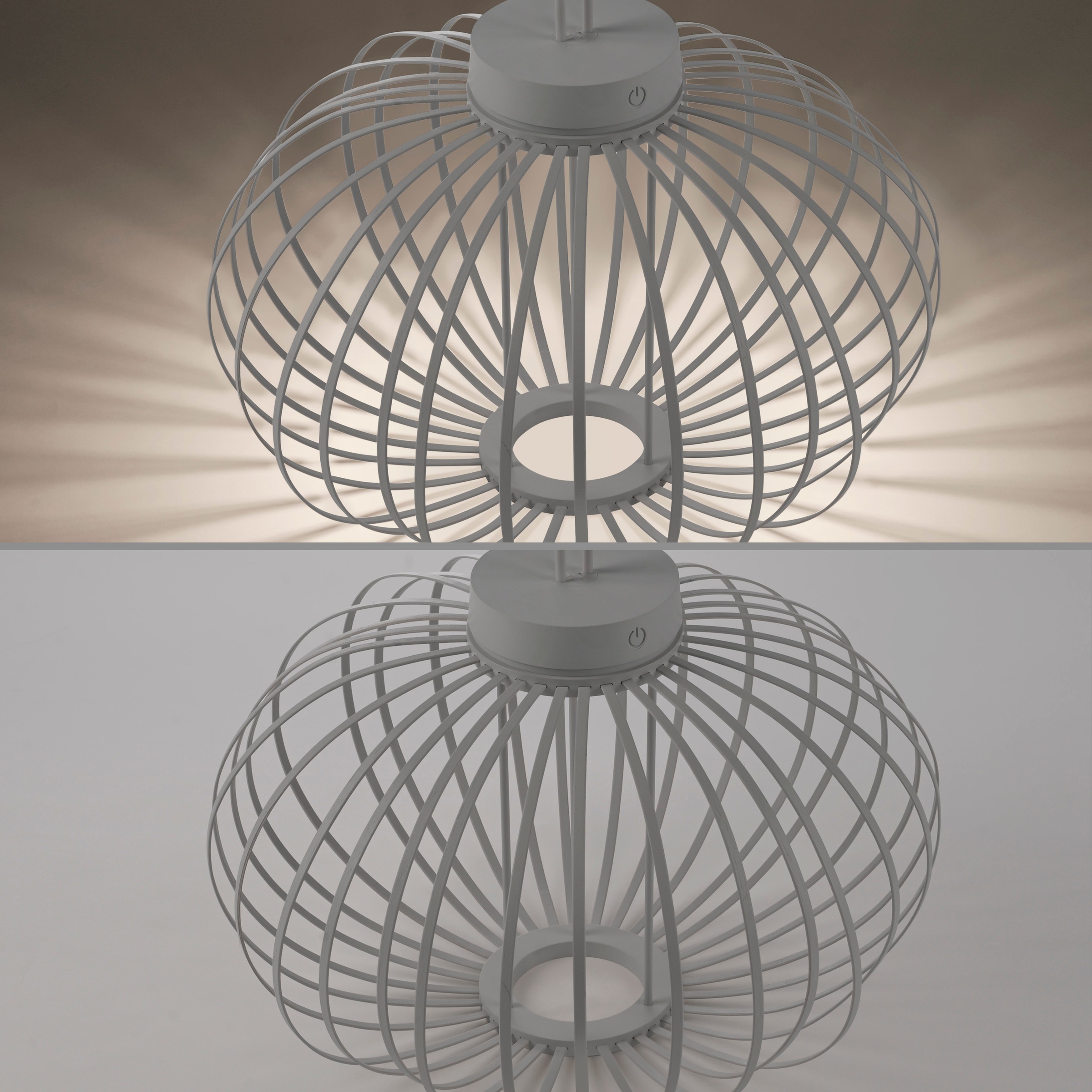 JUST LIGHT Pendelleuchte »AKUBA«, 1 flammig, Leuchtmittel LED-Modul | LED fest integriert, Akkuleuchte