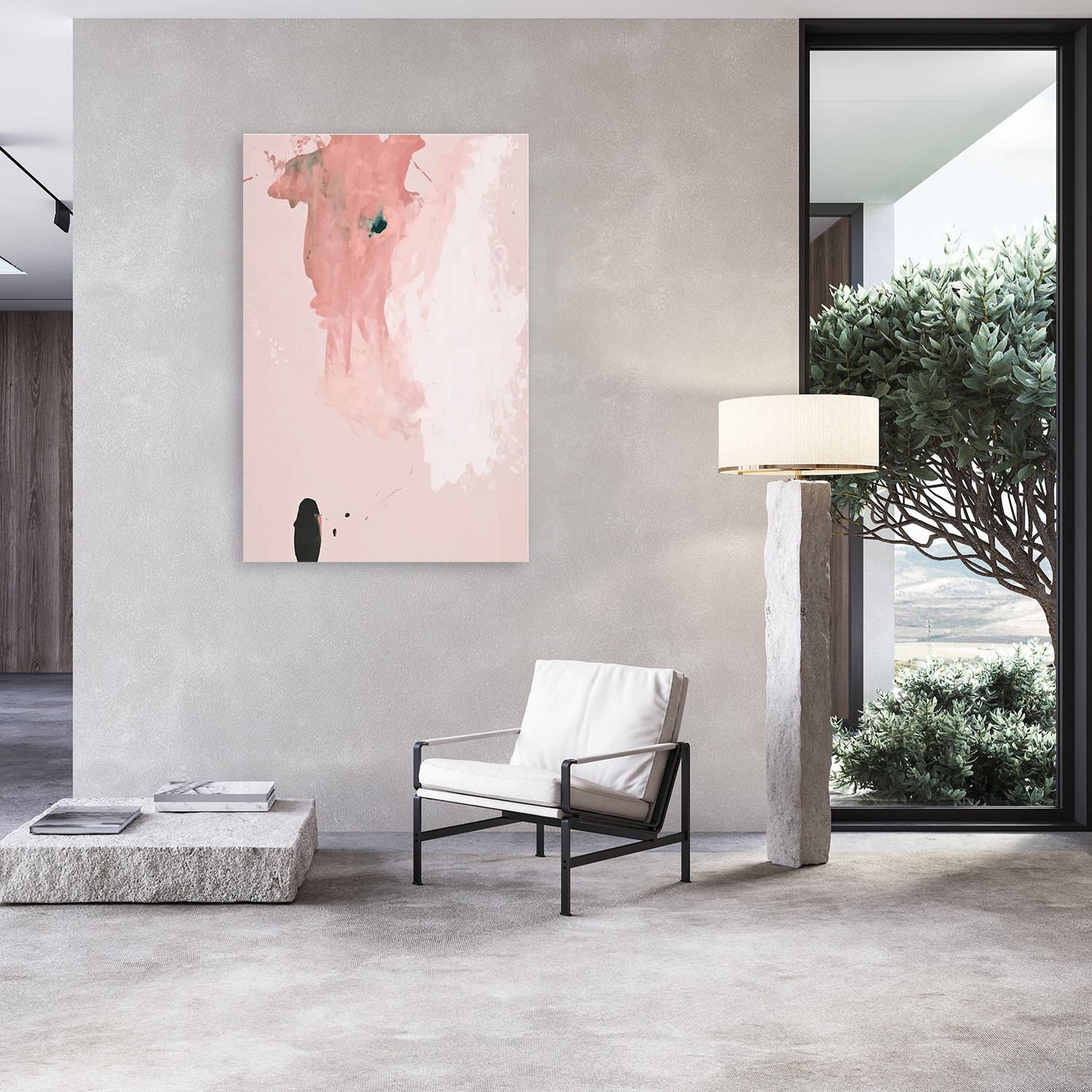 queence Acrylglasbild »Abstrakte Deko in Rosa« Abstrakt | Abstrakte | Formen | Gemälde | Kunst 1 Stk. tlg. Kunstdruck in Galeriequalität inkl. rückseitigem Aufhängesystem