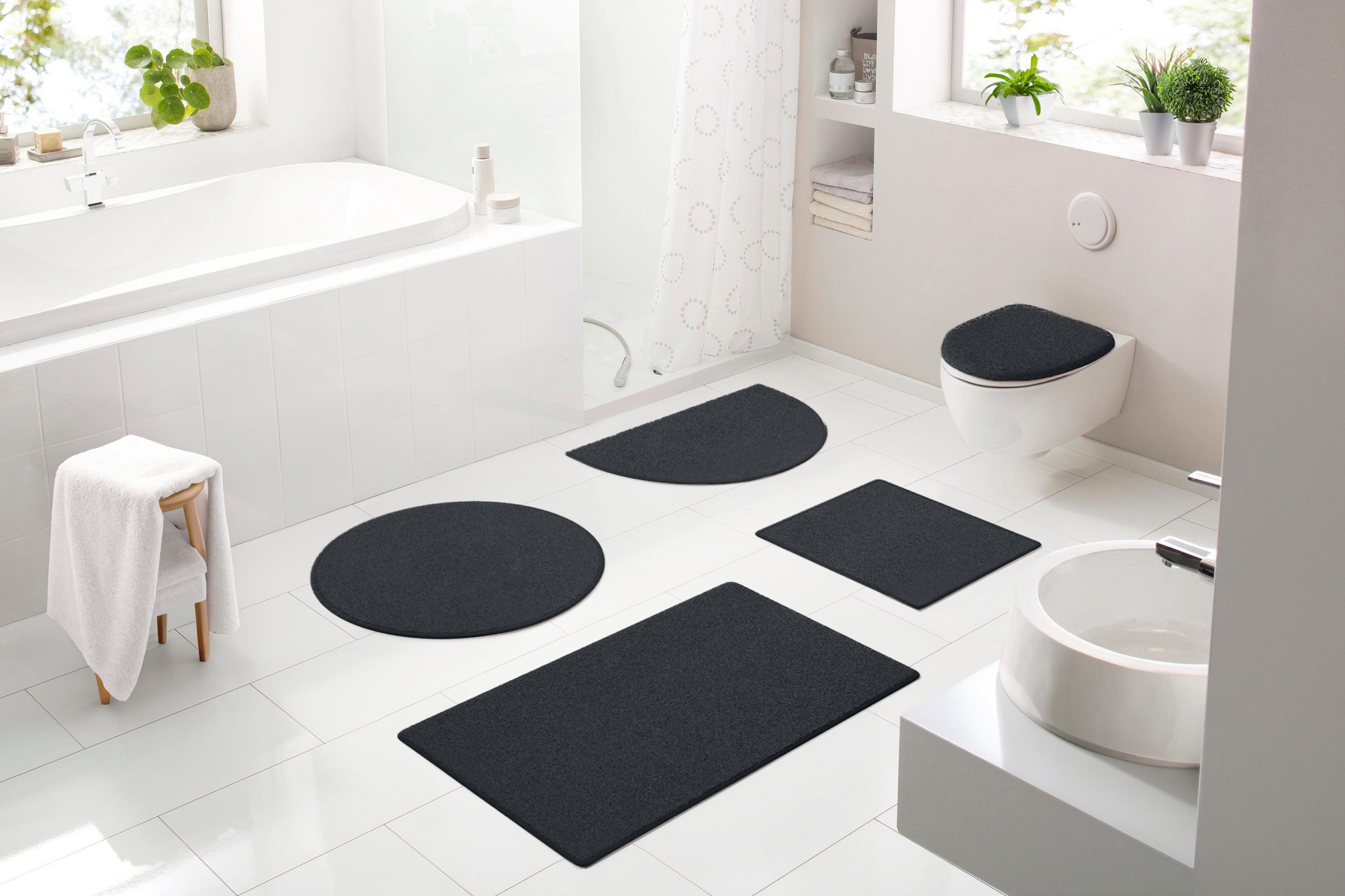 Bruno Banani Badematte »Danny« Höhe 20 mm rutschhemmend beschichtet schnell günstig online kaufen