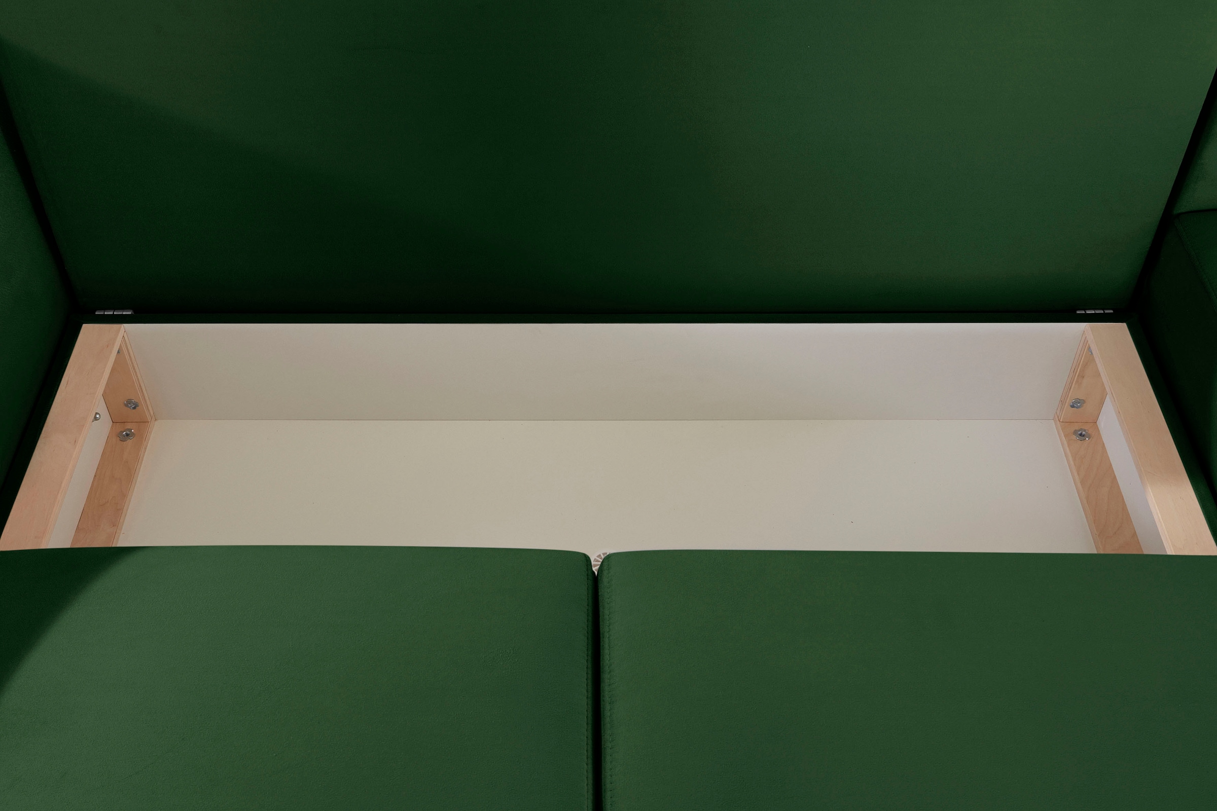 INOSIGN Ecksofa »Asra L-Form«, incl. Bettfunktion und Bettkasten, Seitentasche im Armteil, Federkern