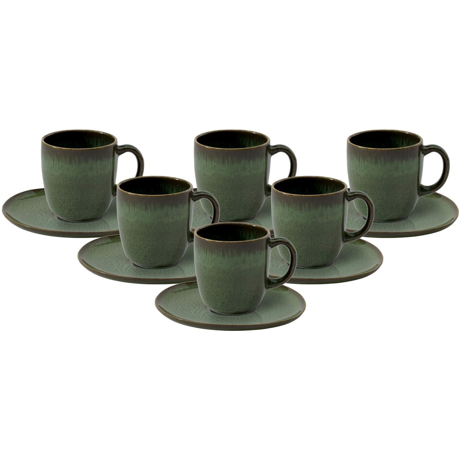 like. by Villeroy & Boch Tasse »Kaffeetassen mit Untertassen Lave 190 ml 6e günstig online kaufen
