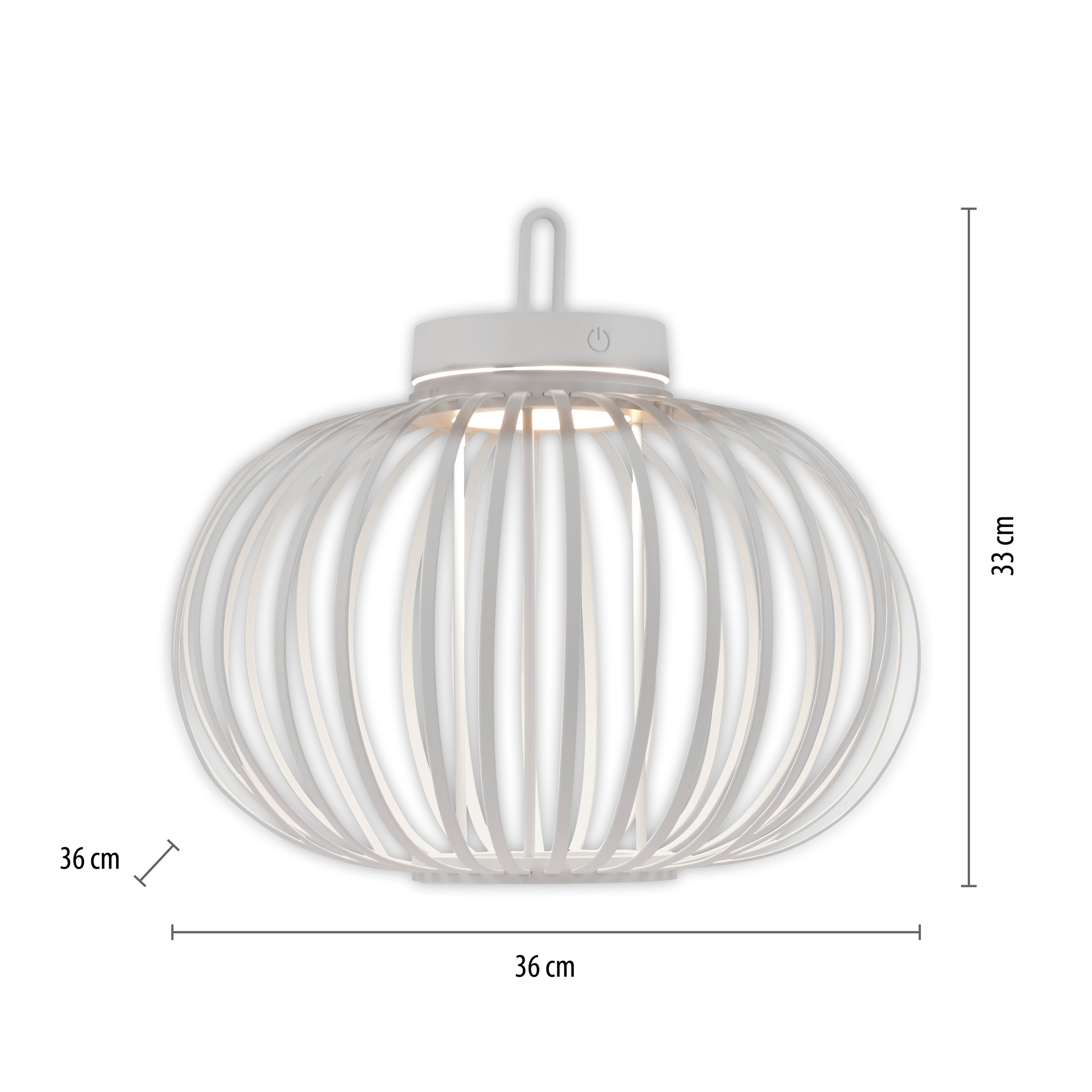JUST LIGHT Pendelleuchte »AKUBA«, 1 flammig, Leuchtmittel LED-Modul | LED fest integriert, Akkuleuchte