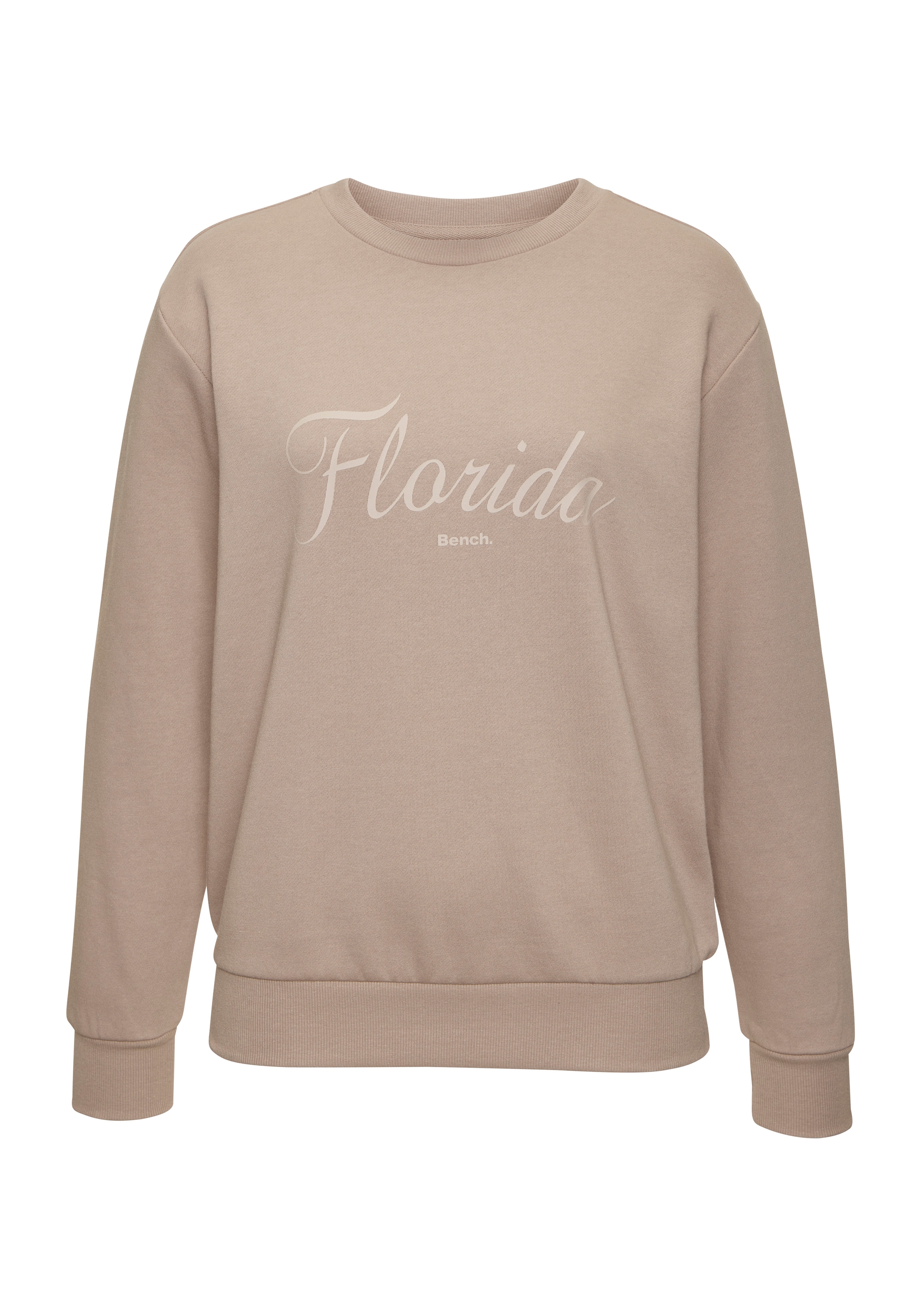 Bench. Loungewear Sweatshirt , mit tonigem Frontdruck
