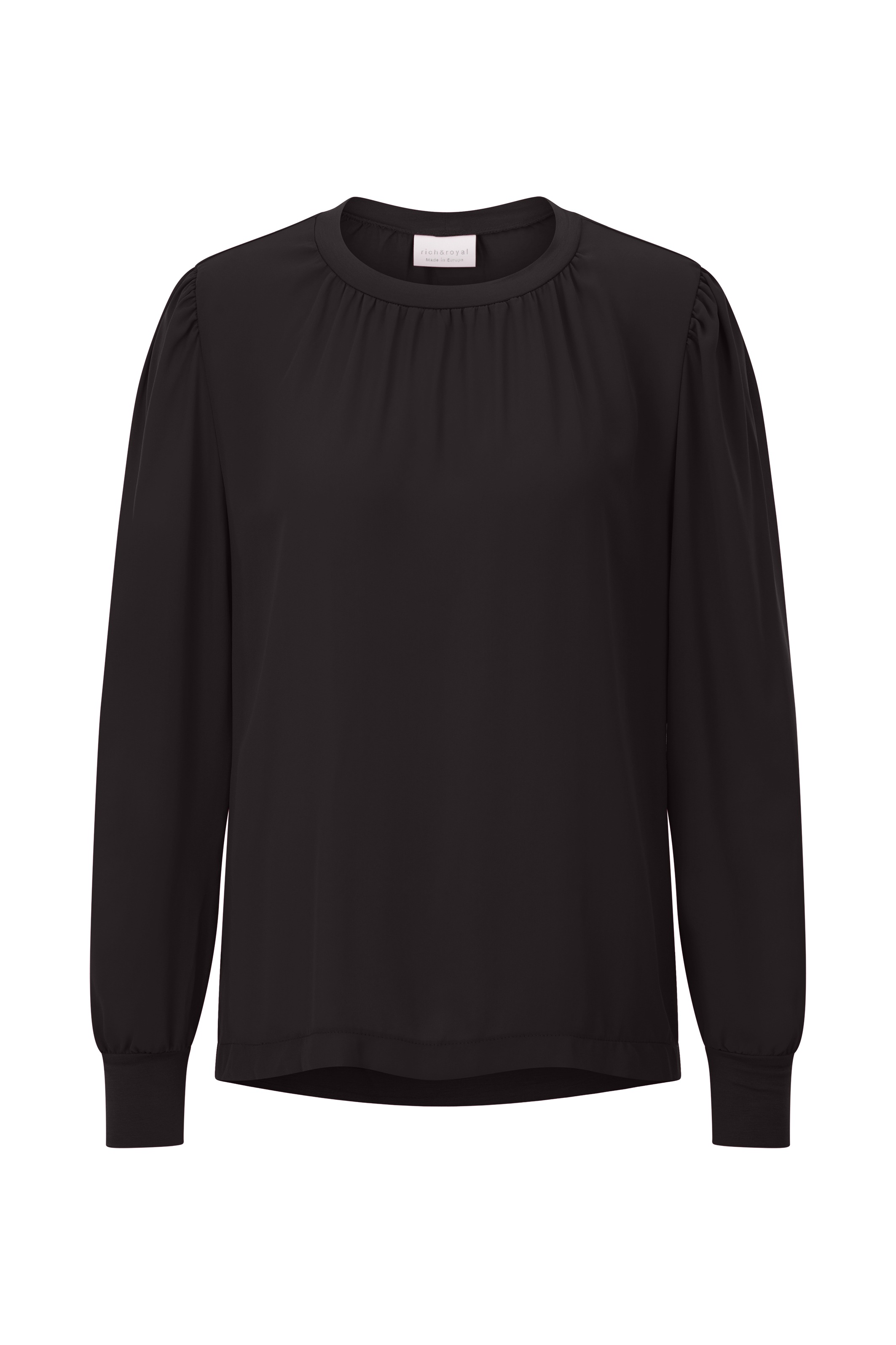 RICHROYAL Langarmbluse Mit Bündchen an den Ärmeln