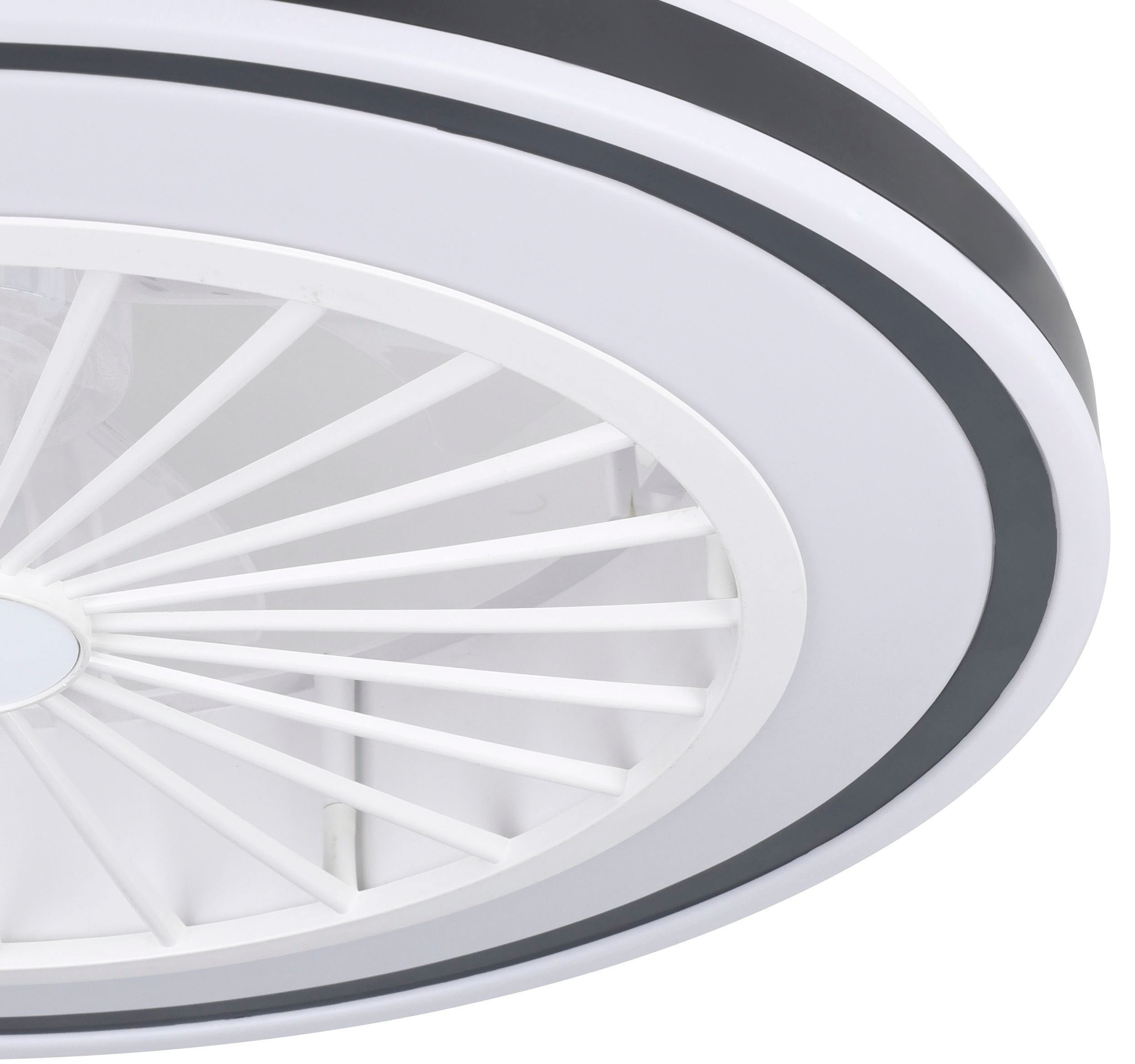 EGLO LED Deckenleuchte »ALMERIA Deckenventilator«, 3 flammig, Leuchtmittel LED-Modul | LED wechselbar, Deckenlampe, Ventilator