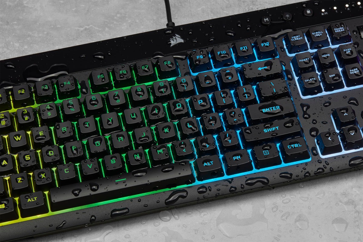 Corsair Gaming-Tastatur »K55 RGB PRO«, (Ziffernblock-USB-Anschluss-Fn-Tasten)