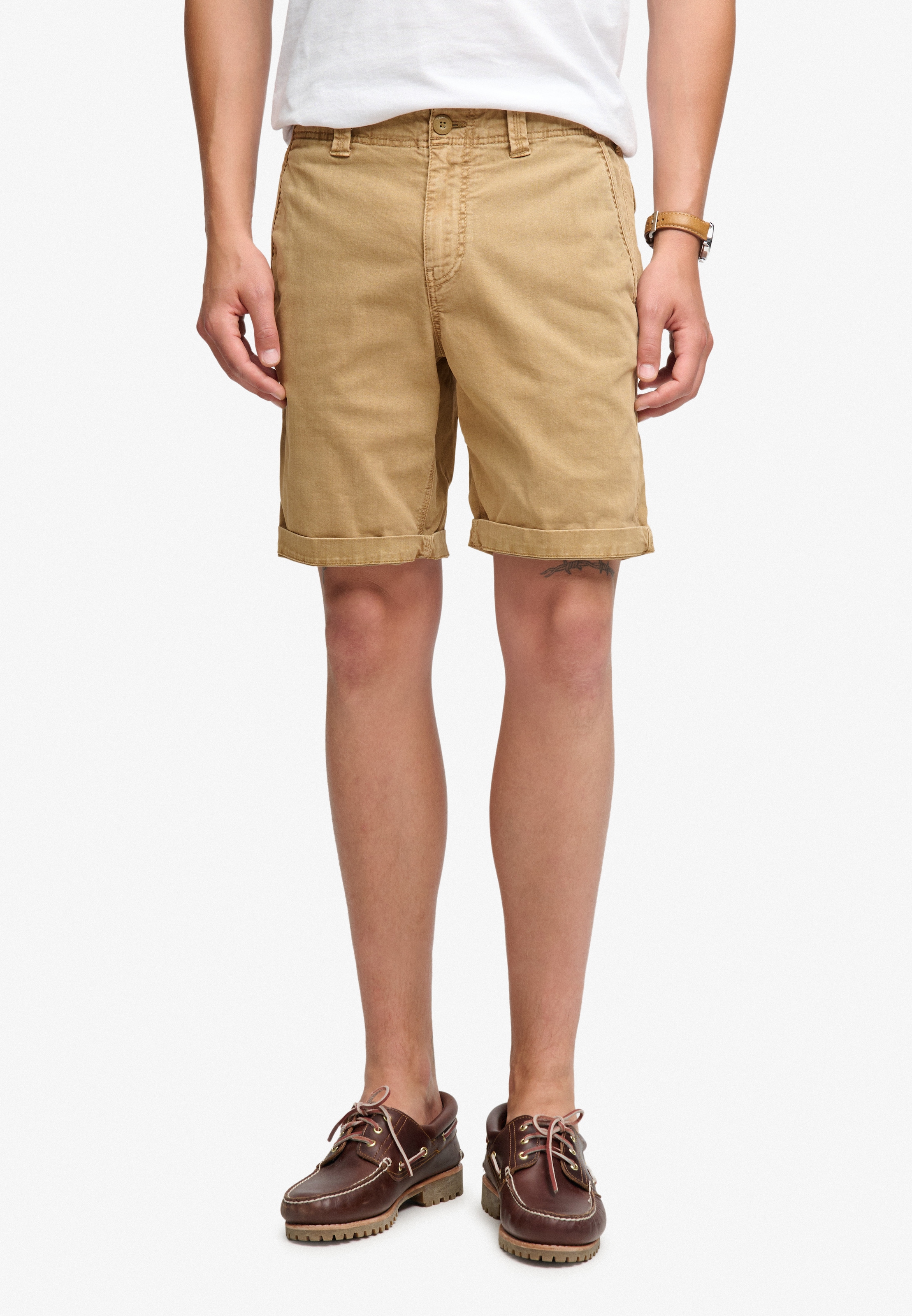 Superdry Chinoshorts »UTILITY CHINO SHORT«  mit Baumwollmischung, Relaxed Fit, knielang, aus Webmaterial