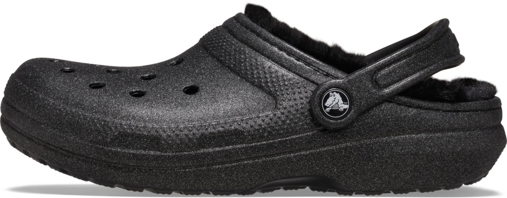 Crocs Clog »Classic Fuzz Lined Glitter«, mit Lüftungsöffnungen