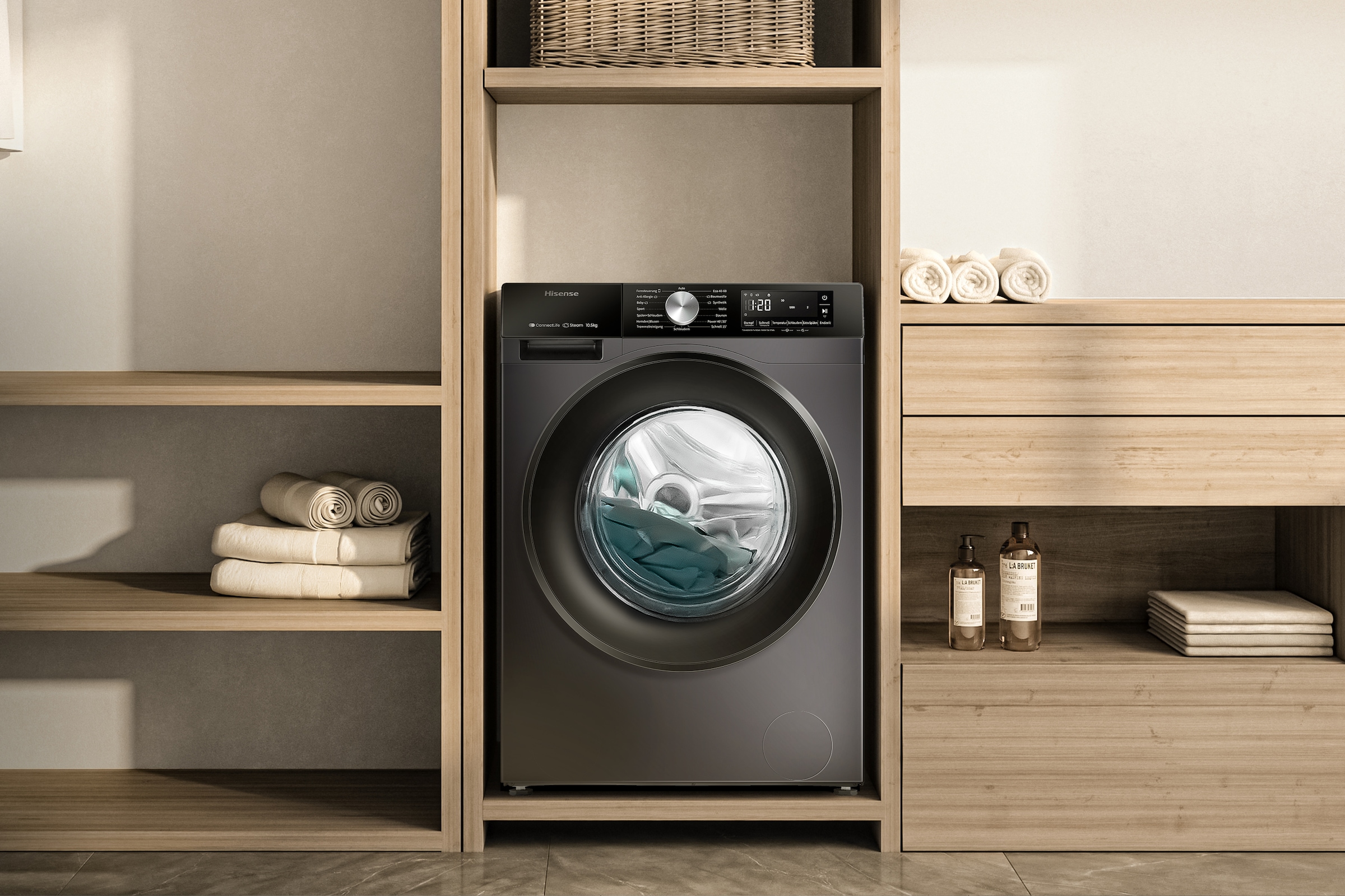 Hisense Waschmaschine »WF3S1043BB3«, 10 kg, 1400 U/min, Wifi-ConnectLife