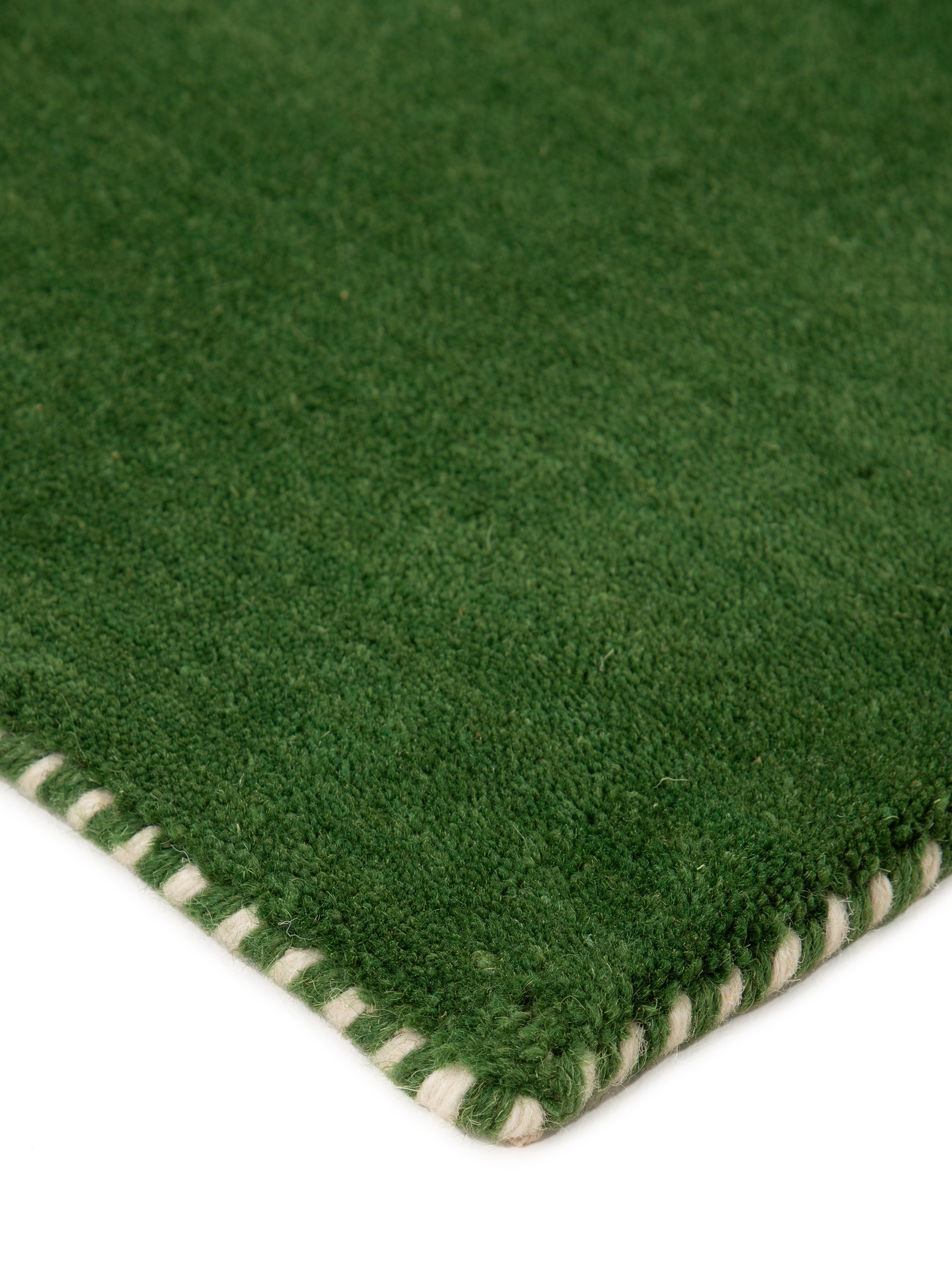 carpetfine Wollteppich »Gabbeh Lola Uni«, rechteckig, 14 mm Höhe, mit natürlichem Pflanzenmaterial von Hand gewebt, auch in Rund