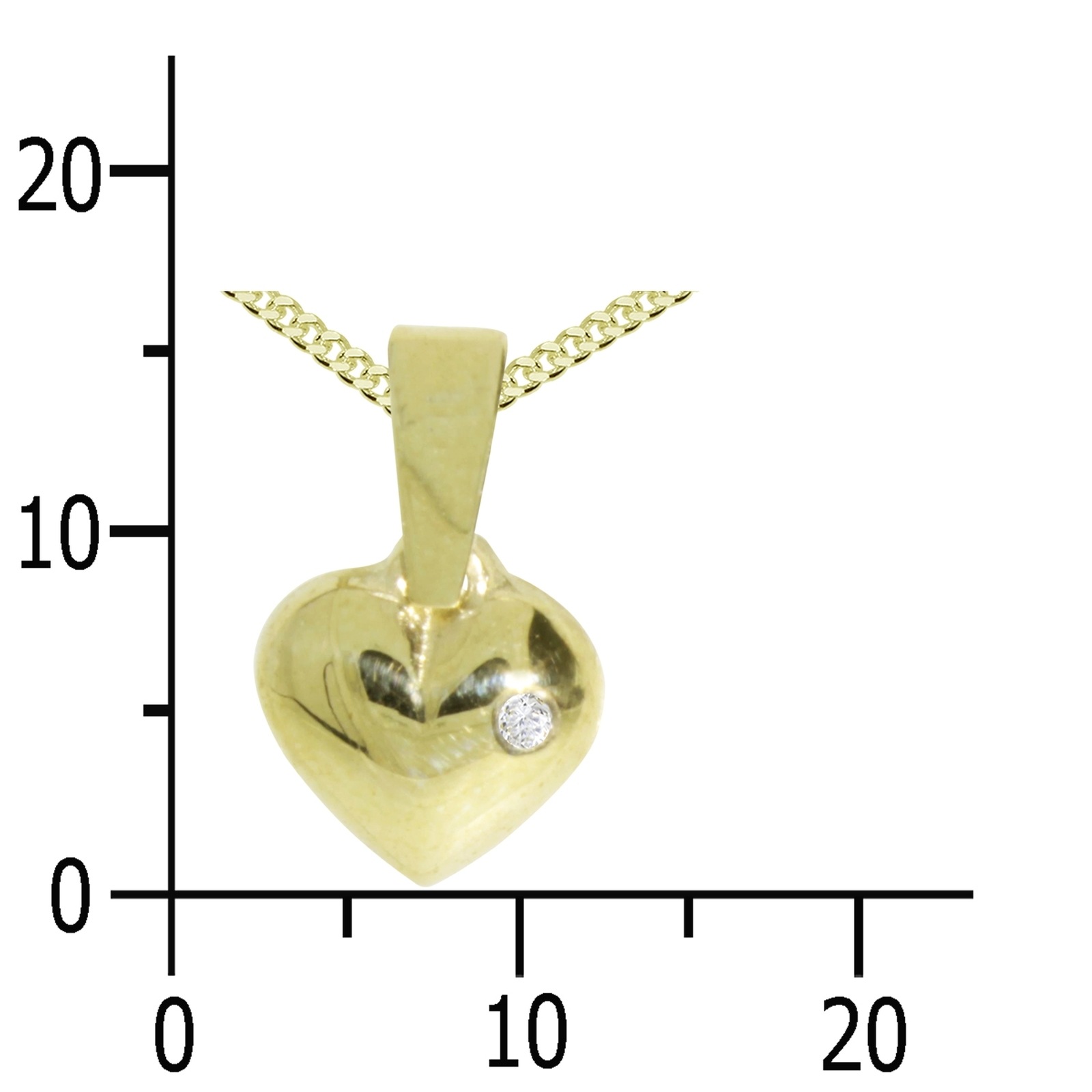 OSTSEE-SCHMUCK Kette mit Anhänger »Ostsee-Schmuck Kette mit Anhänger Herz Kette mit Anhänger Herz«, (2 tlg.)