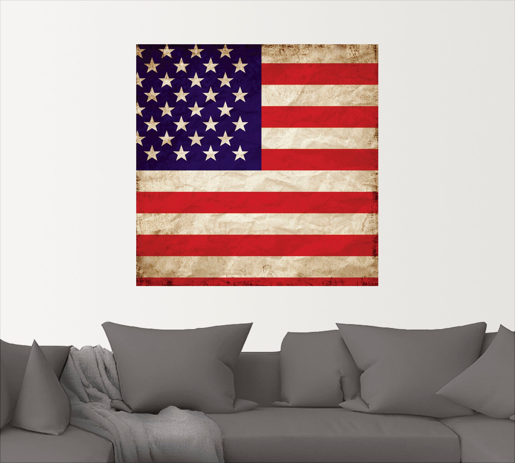 Artland Wandfolie »USA Amerikanische Flagge«, Zeichen, (1 St.), selbstklebend