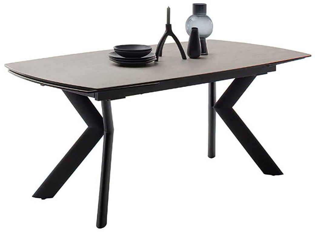 MCA furniture Esstisch »OSSANA Vierfußtisch 180-260 cm«, (Einzelstück), Keramik,Metall,Stirnauszug,ausziehbar,Tischplatte 13 mm,8-10 Personen