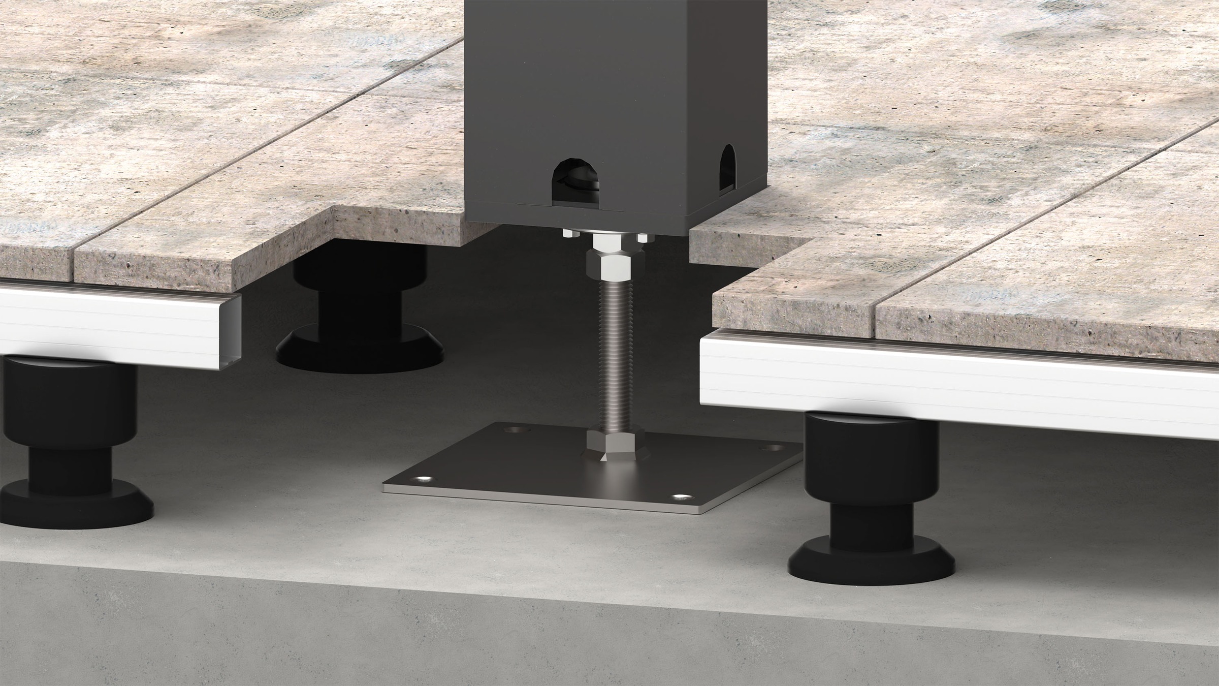 Biohort Bodenplatte »für Pergolen, höhenverstellbar, verschiedene Farben« Z günstig online kaufen