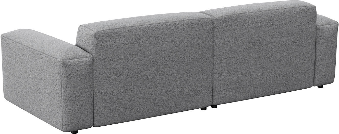 FLEXLUX Ecksofa »Lucera Chaislongue rechts oder links, L-Form, bequem«, modern & anschmiegsam, Kaltschaum, Stahl-Wellenunterfederung